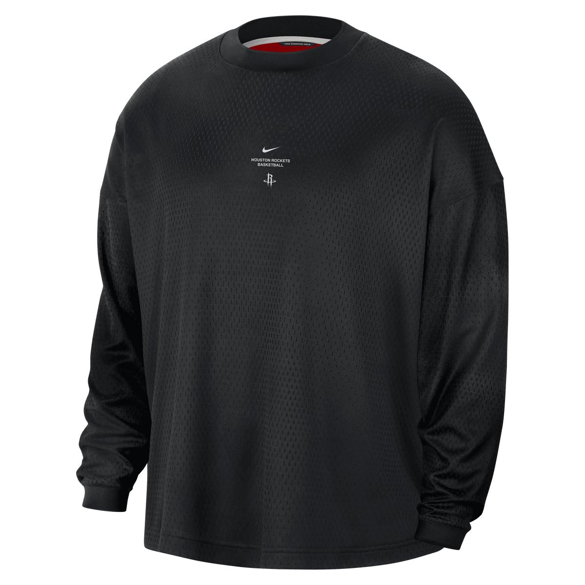 Men's Houston Rockets Nike Pre-Game Dri-FIT Long-Sleeve T-Shirt