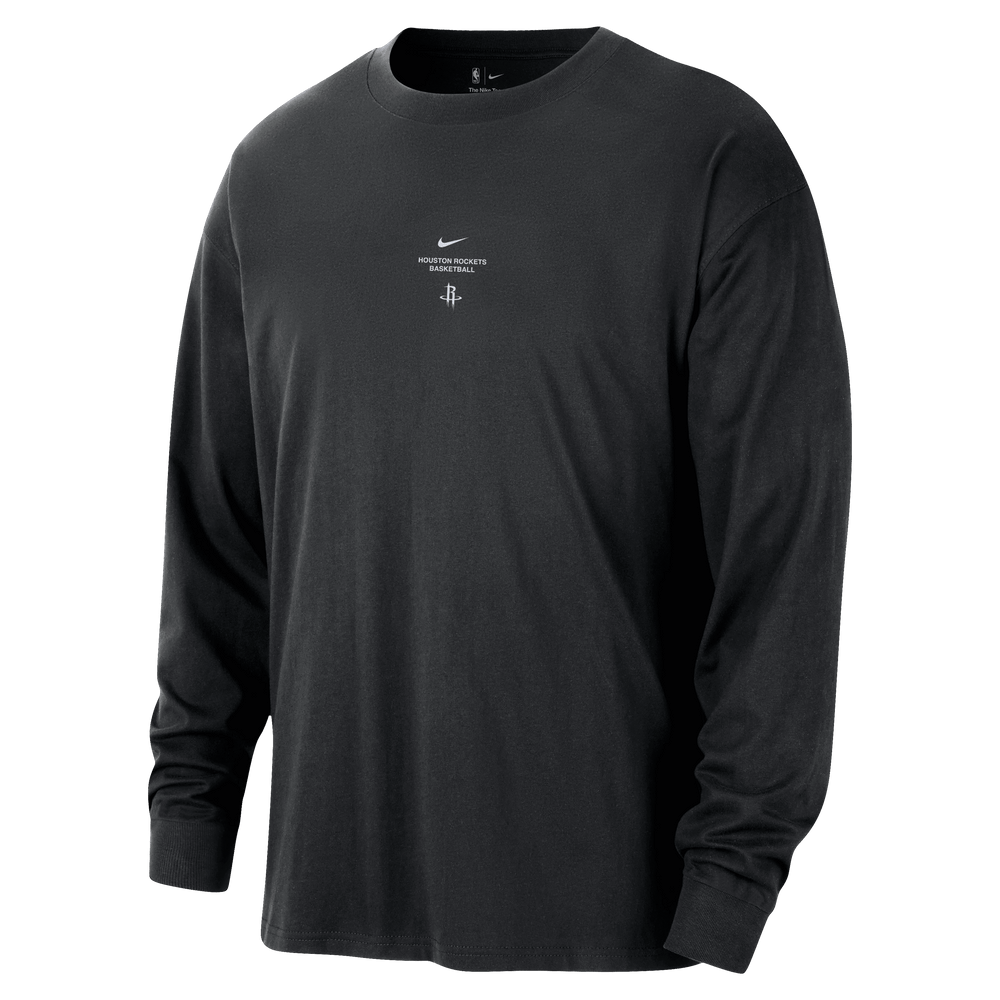 Men's Houston Rockets Nike Pre-Game Dri-FIT Long-Sleeve T-Shirt