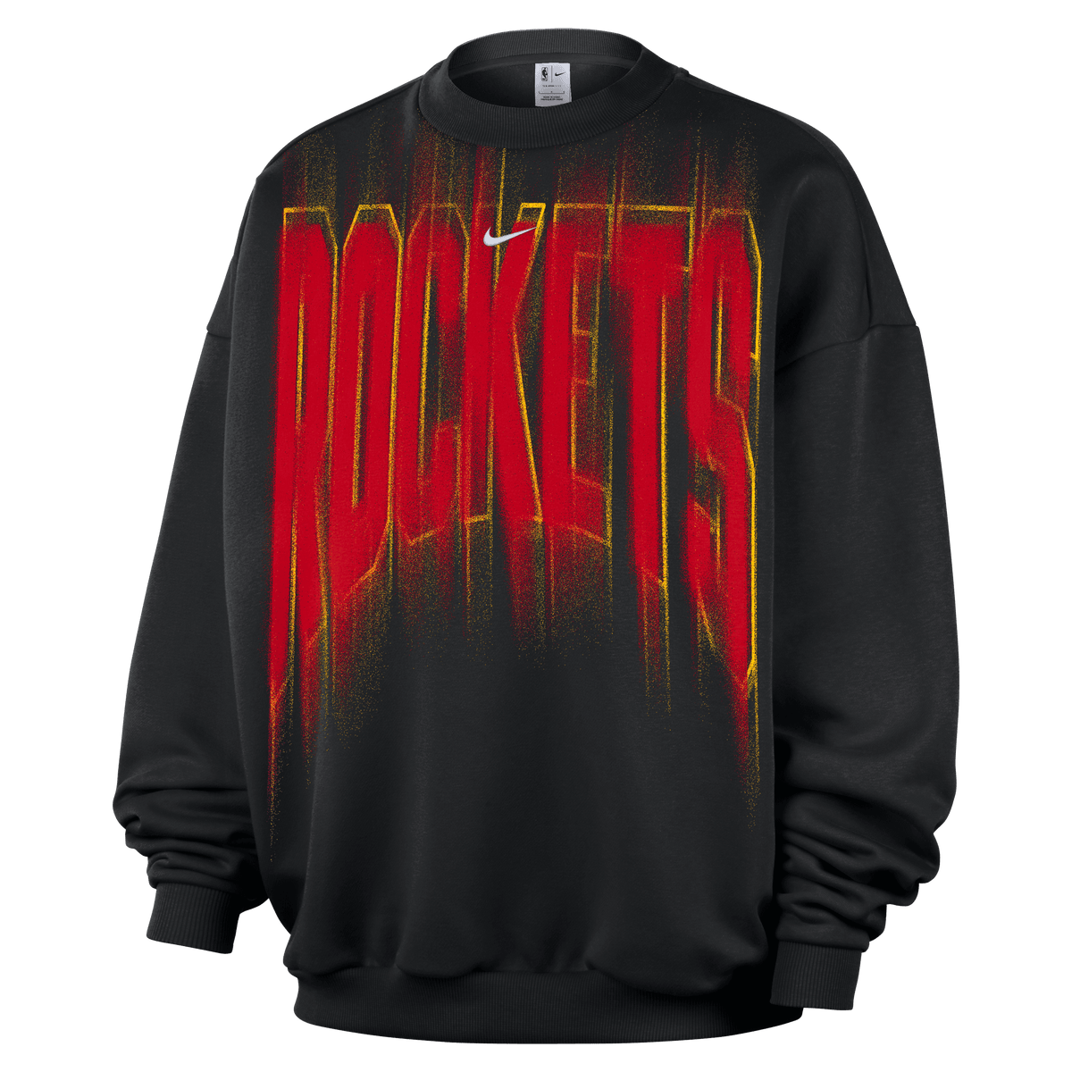 Men's Houston Rockets Nike Game Theater Standard Issue Sweatshirt-1