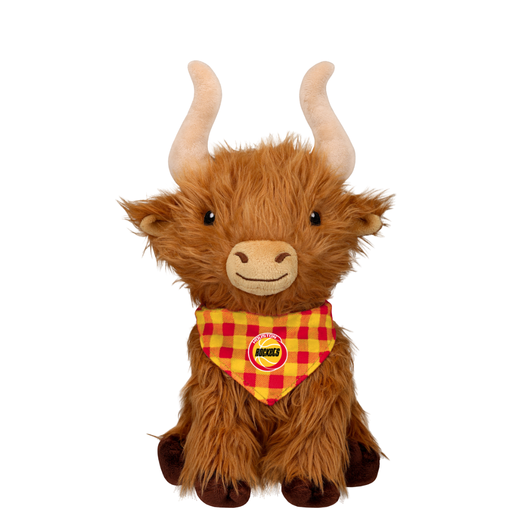 Houston Rockets FoCo HWC "10 Highland Cow Plush-3