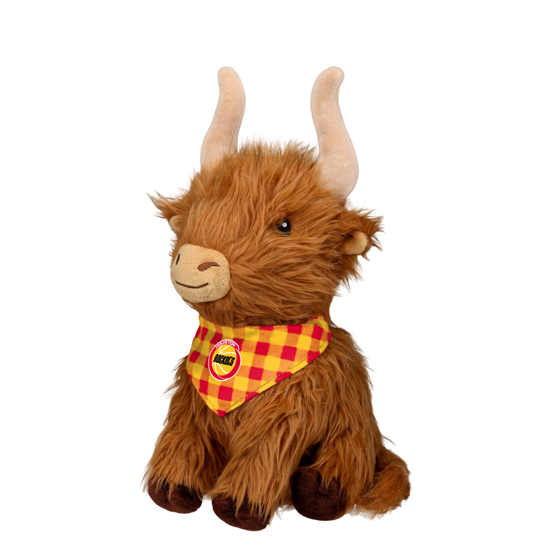 Houston Rockets FoCo HWC "10 Highland Cow Plush-1