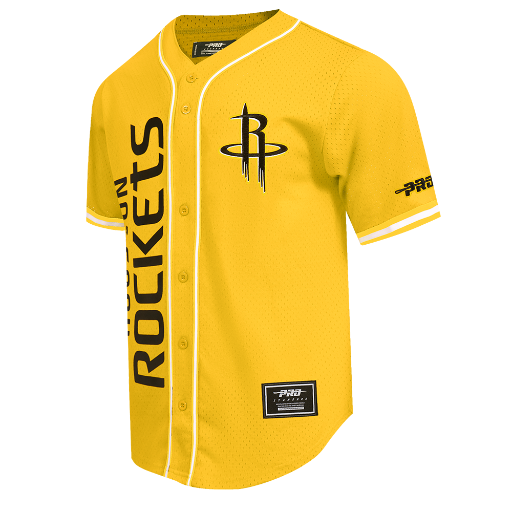 Men's Houston Rockets Pro Standard Baseball Jersey (Yellow)