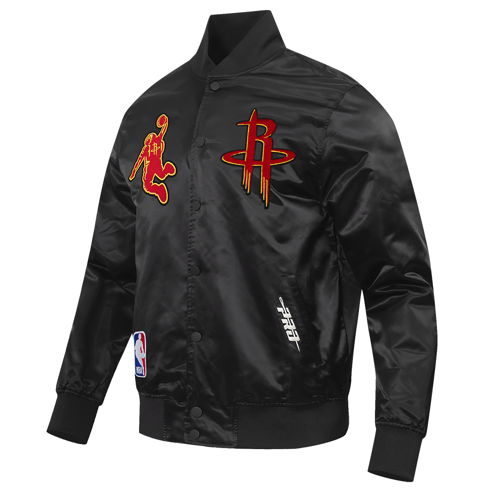 Men's Houston Rockets Pro Standard Satin Jacket (Black)