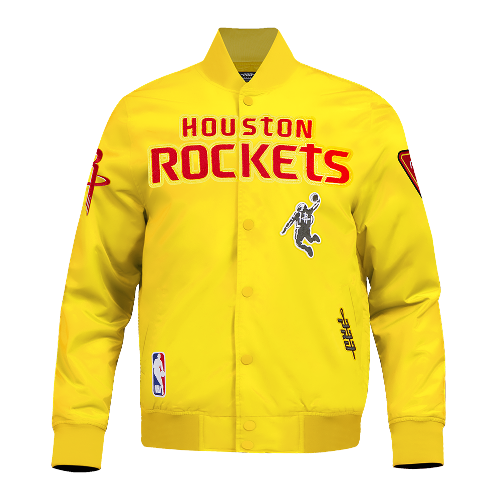 Men's Houston Rockets Pro Standard Satin Jacket (Yellow)