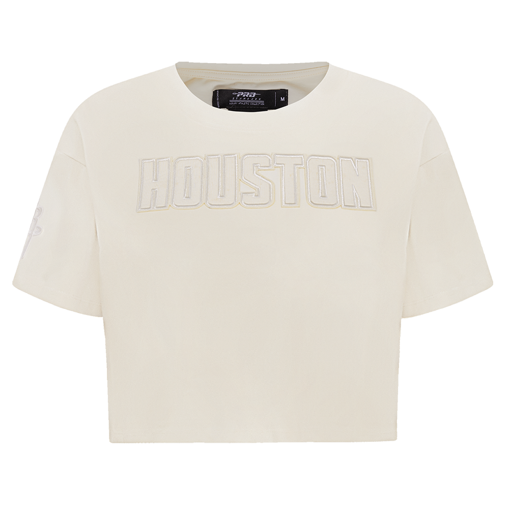 Women's Houston Rockets Pro Standard Neutral Boxy Crop T-Shirt