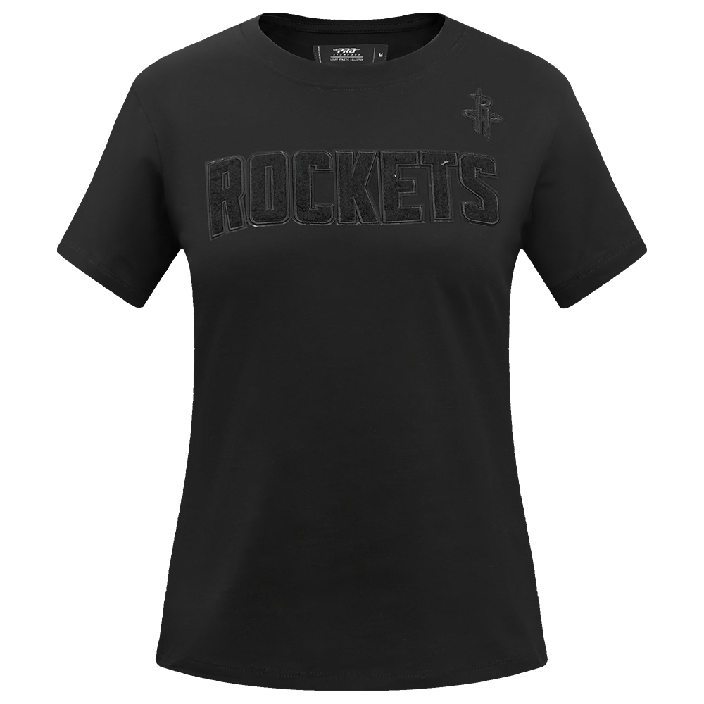 Women's Houston Rockets Pro Standard Triple Black Slim Fit T-Shirt