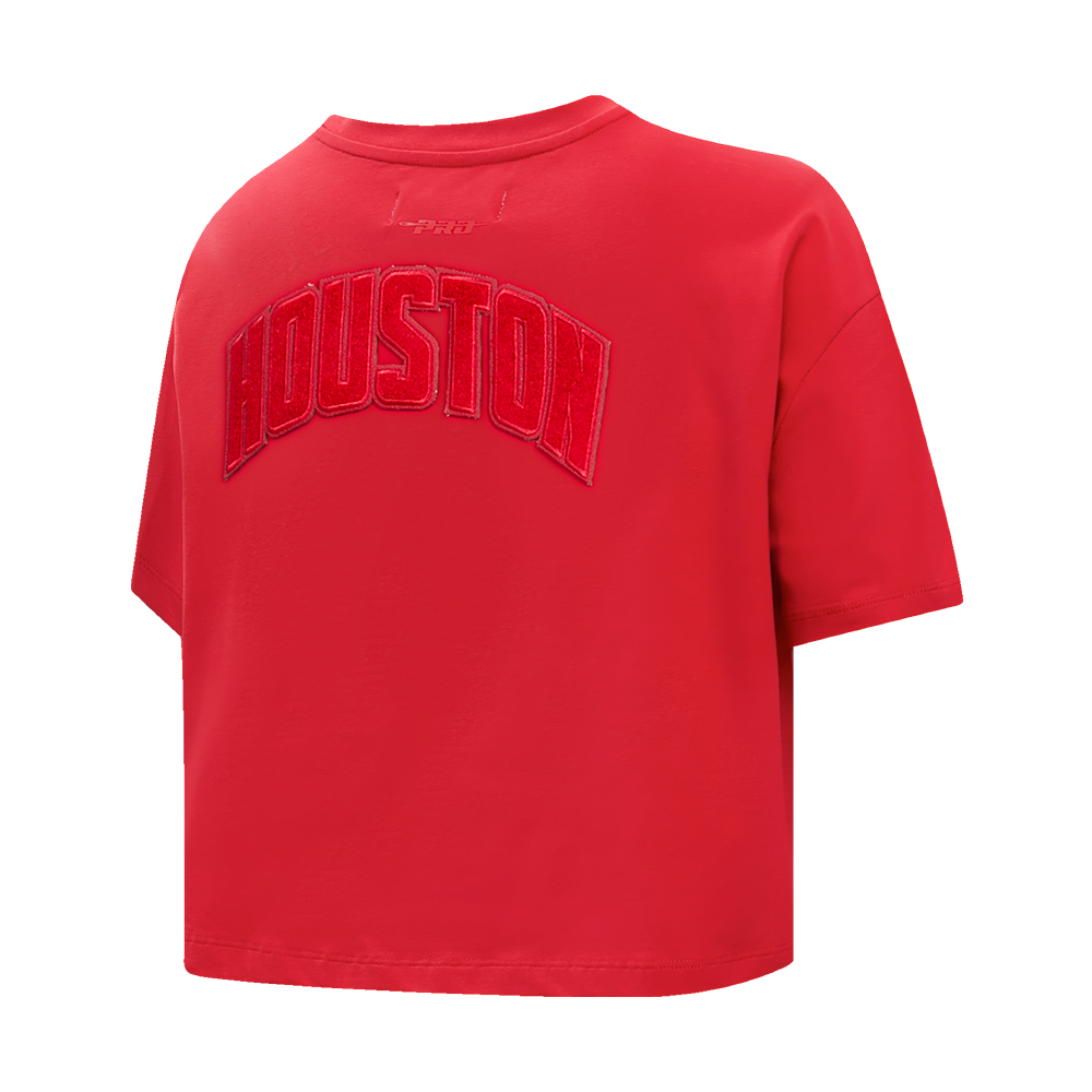 Women's Houston Rockets Pro Standard Triple Tonal Boxy Crop T-Shirt