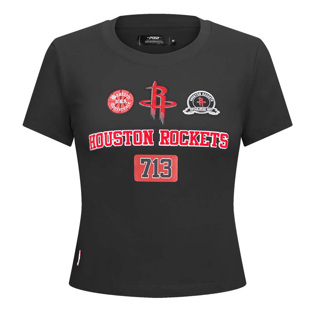 Women's Houston Rockets Pro Standard 713 Edition Slim Fit T-Shirt