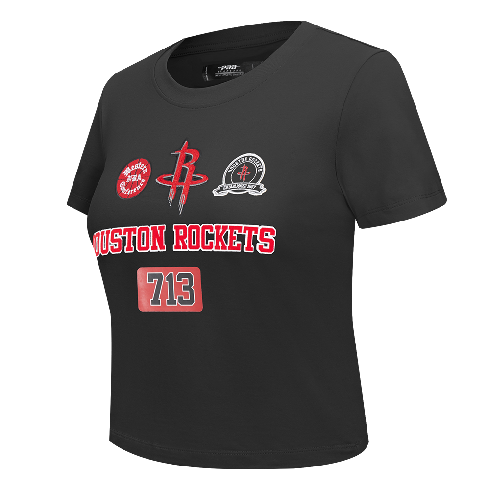 Women's Houston Rockets Pro Standard 713 Edition Slim Fit T-Shirt