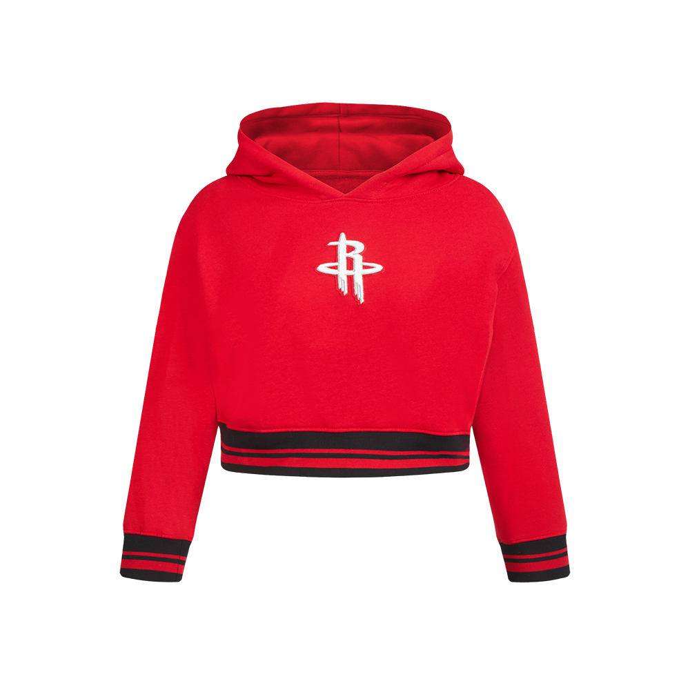 Youth Girl's Houston Rockets Pro Standard Cropped Hoodie