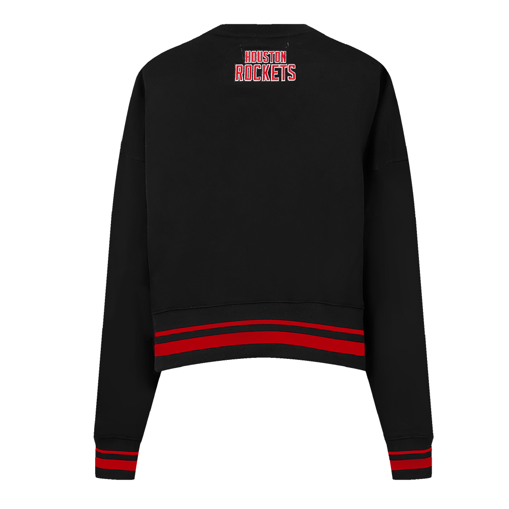 Women's Houston Rockets Pro Standard 713 Edition Rib Crewneck Sweatshirt