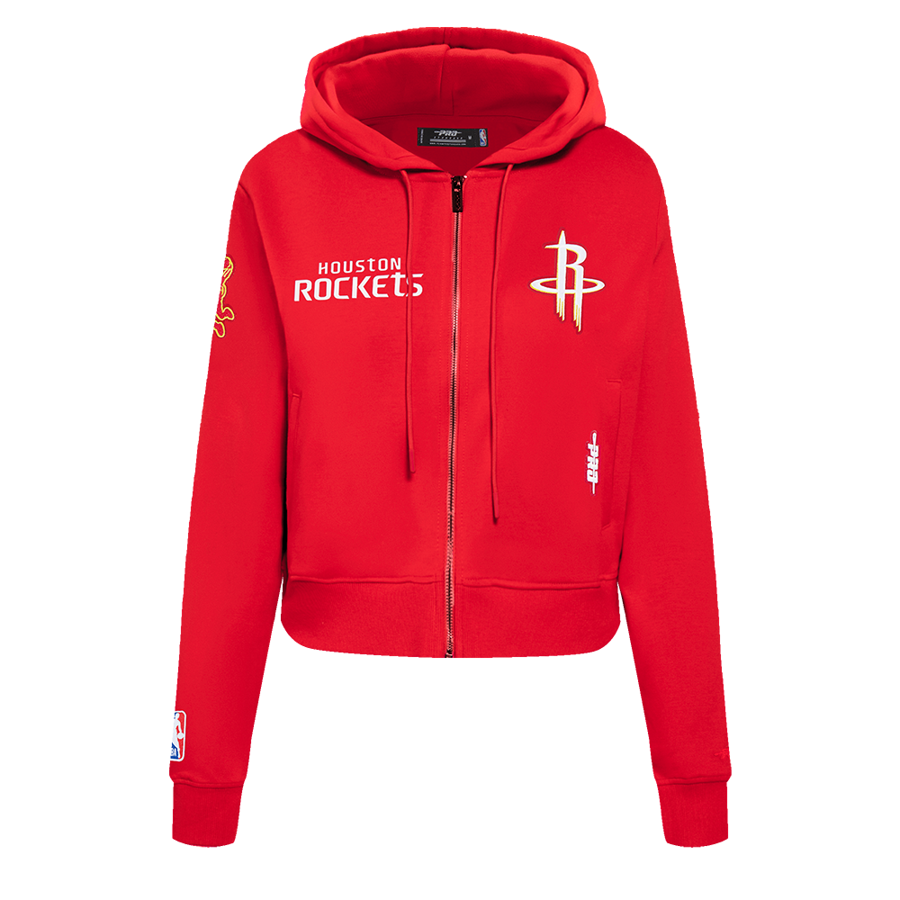 Women's Houston Rockets Pro Standard Full Zip Hoodie (Red)
