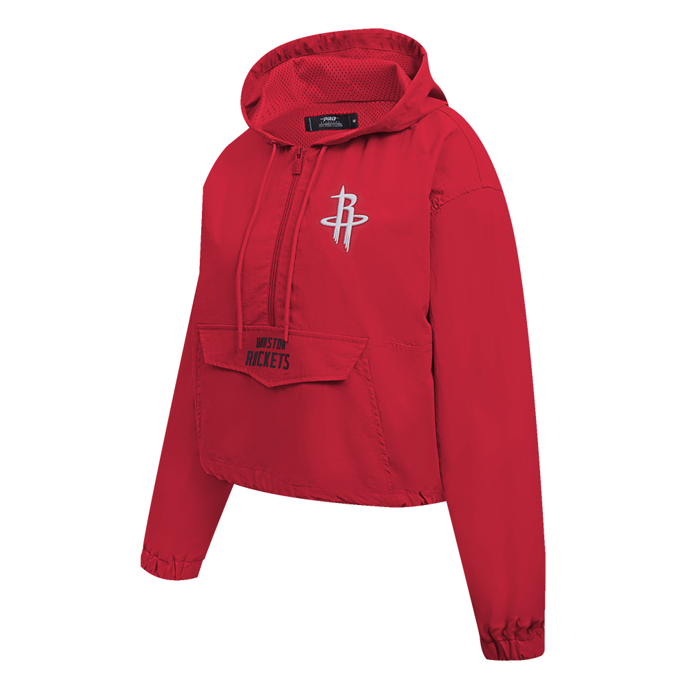 Women's Houston Rockets Pro Standard Wind Woven 1/2 Zip Jacket