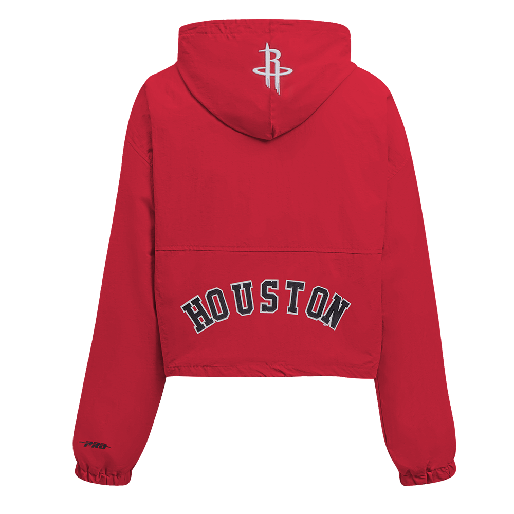 Women's Houston Rockets Pro Standard Wind Woven 1/2 Zip Jacket