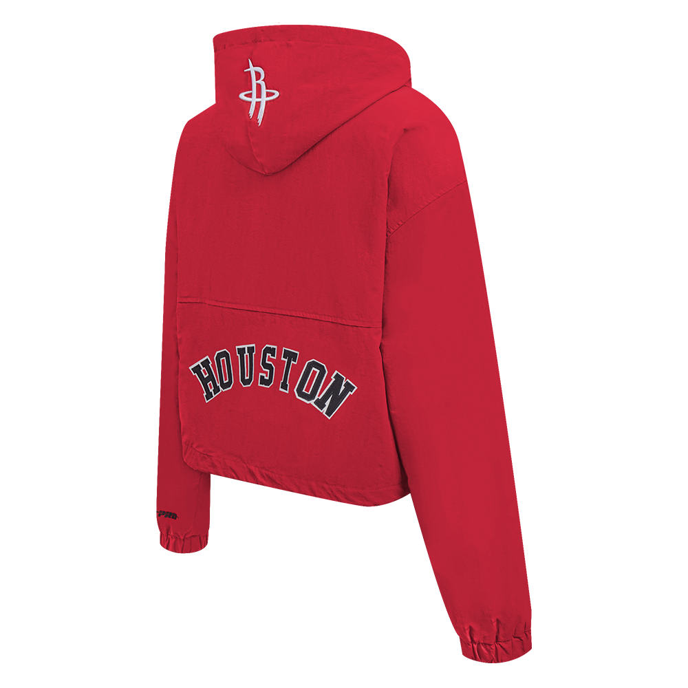 Women's Houston Rockets Pro Standard Wind Woven 1/2 Zip Jacket