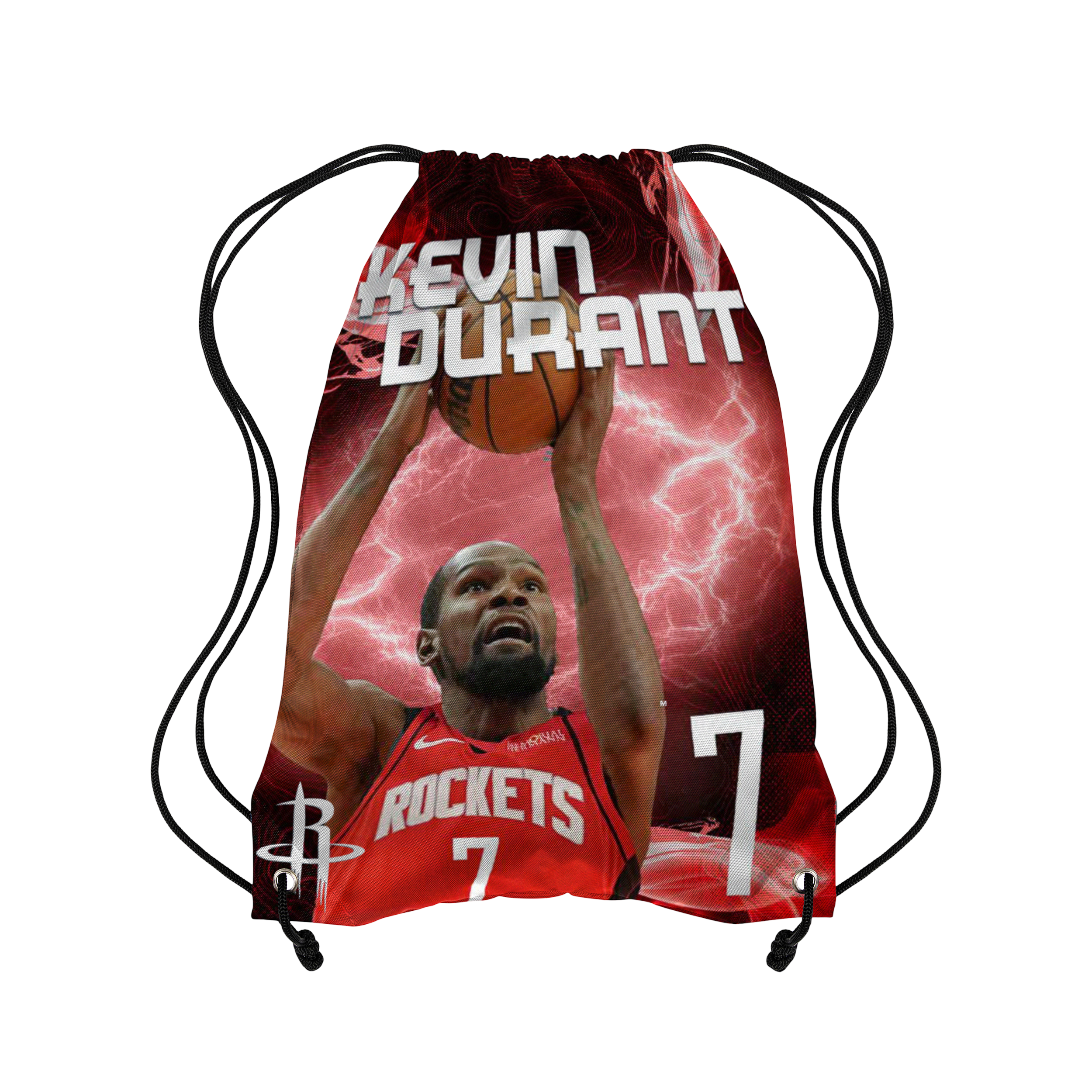 Houston Rockets FoCo Kevin Durant Lightning Drawstring Backpack