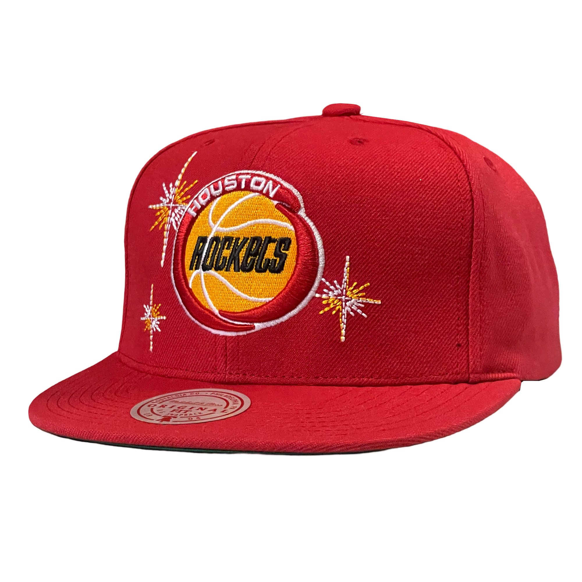 Men's Houston Rockets Mitchell & Ness HWC Starlight Adjustable Cap