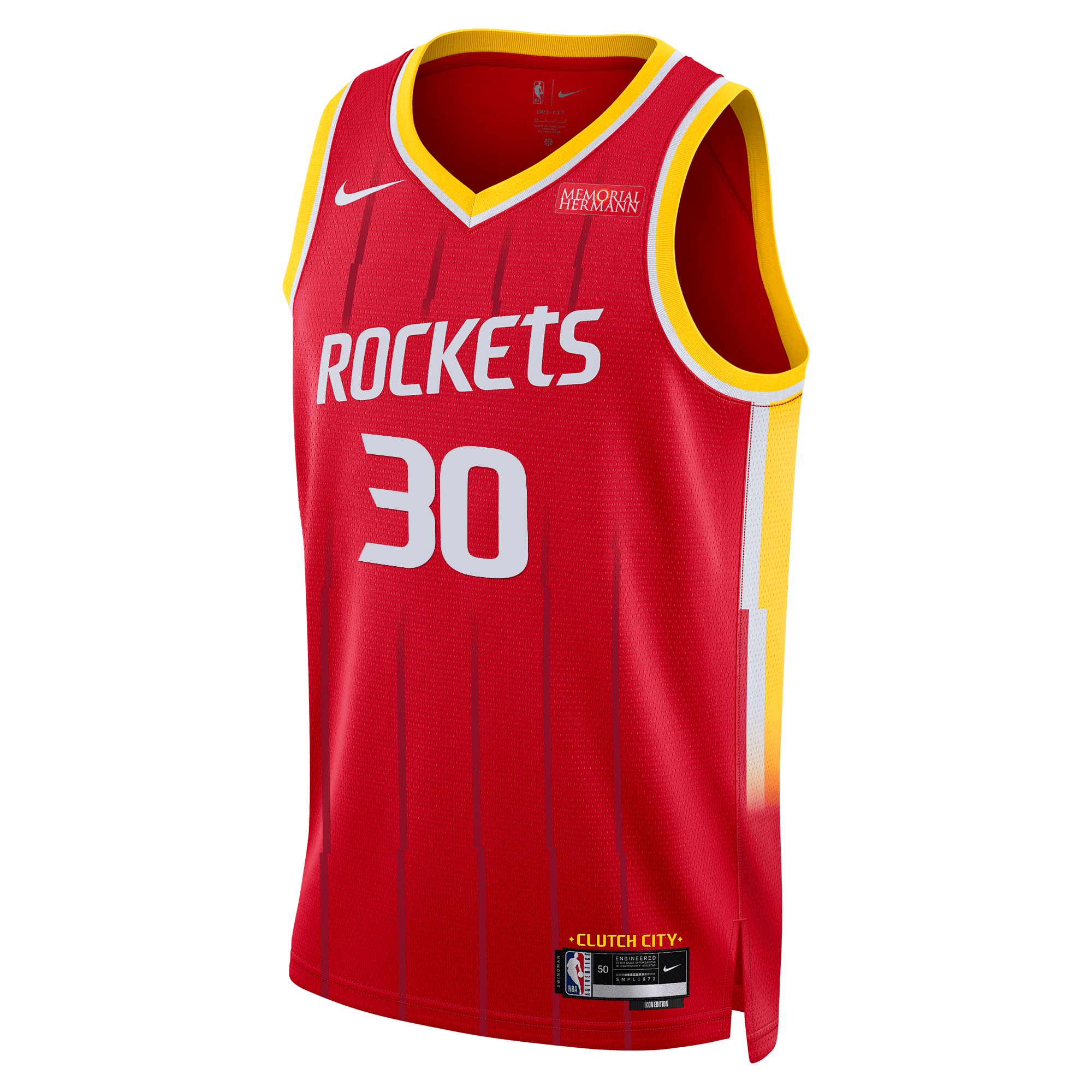 Men's Houston Rockets Clint Capela Nike Icon Swingman Jersey