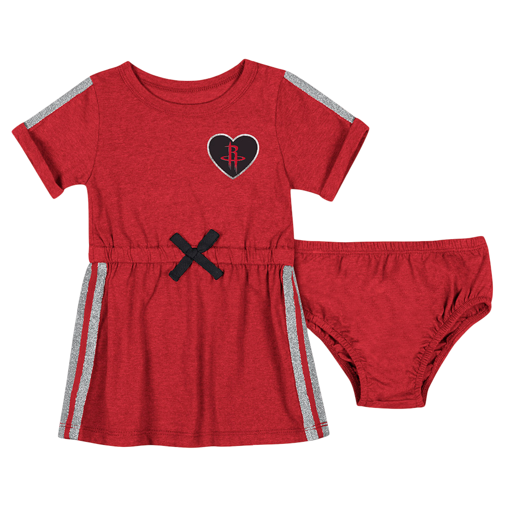 Infant Girl Houston Rockets Colosseum Sports Dress/Bloomer Set