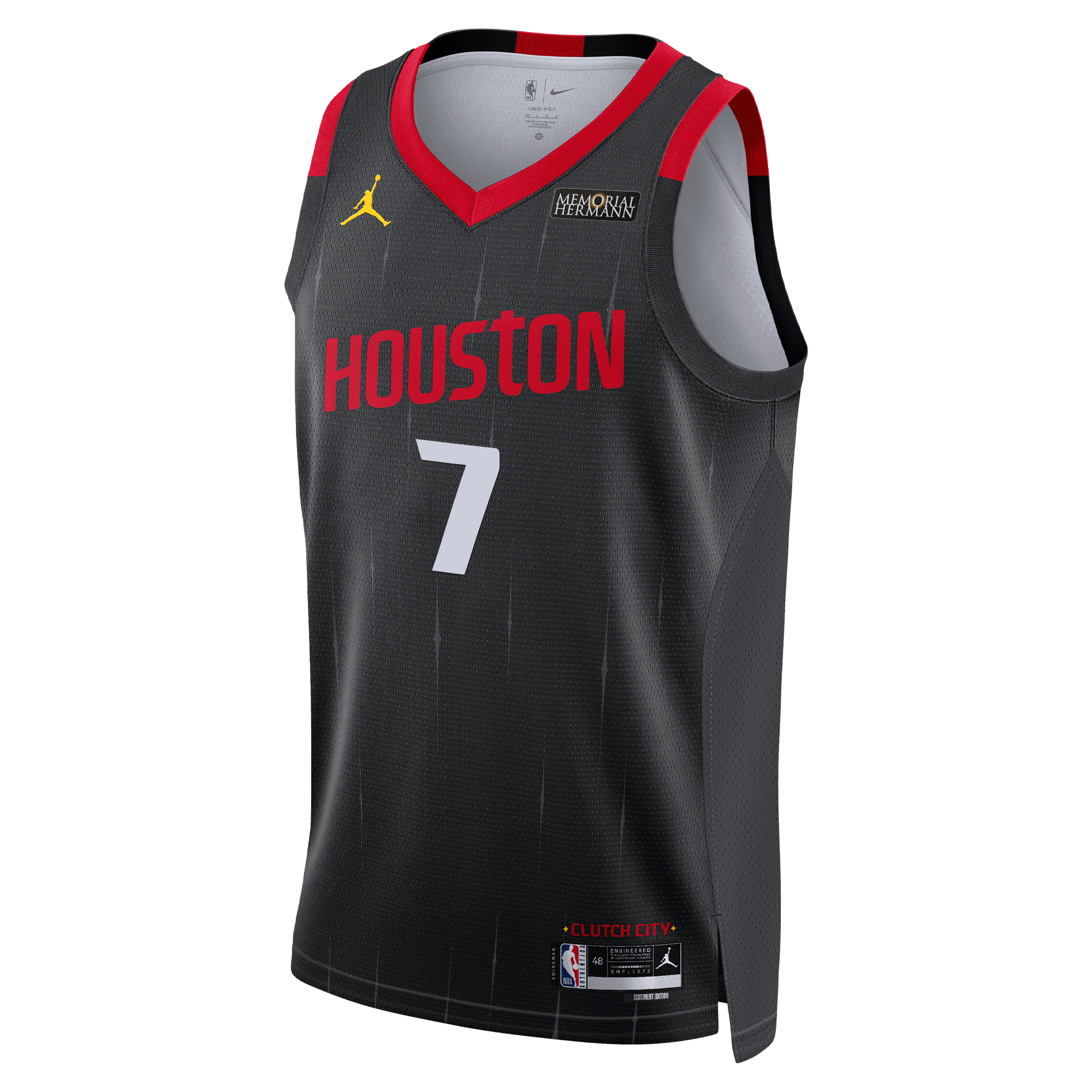 Youth Houston Rockets Kevin Durant Jordan Brand Statement Swingman Jersey-1