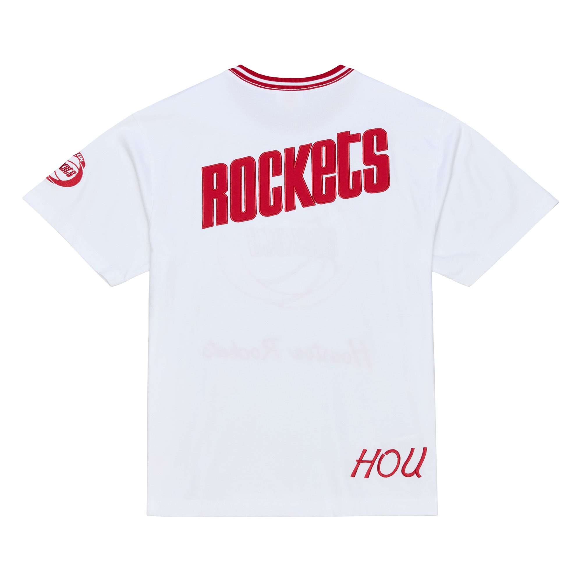 Men's Houston Rockets Mitchell & Ness Artic White T-Shirt