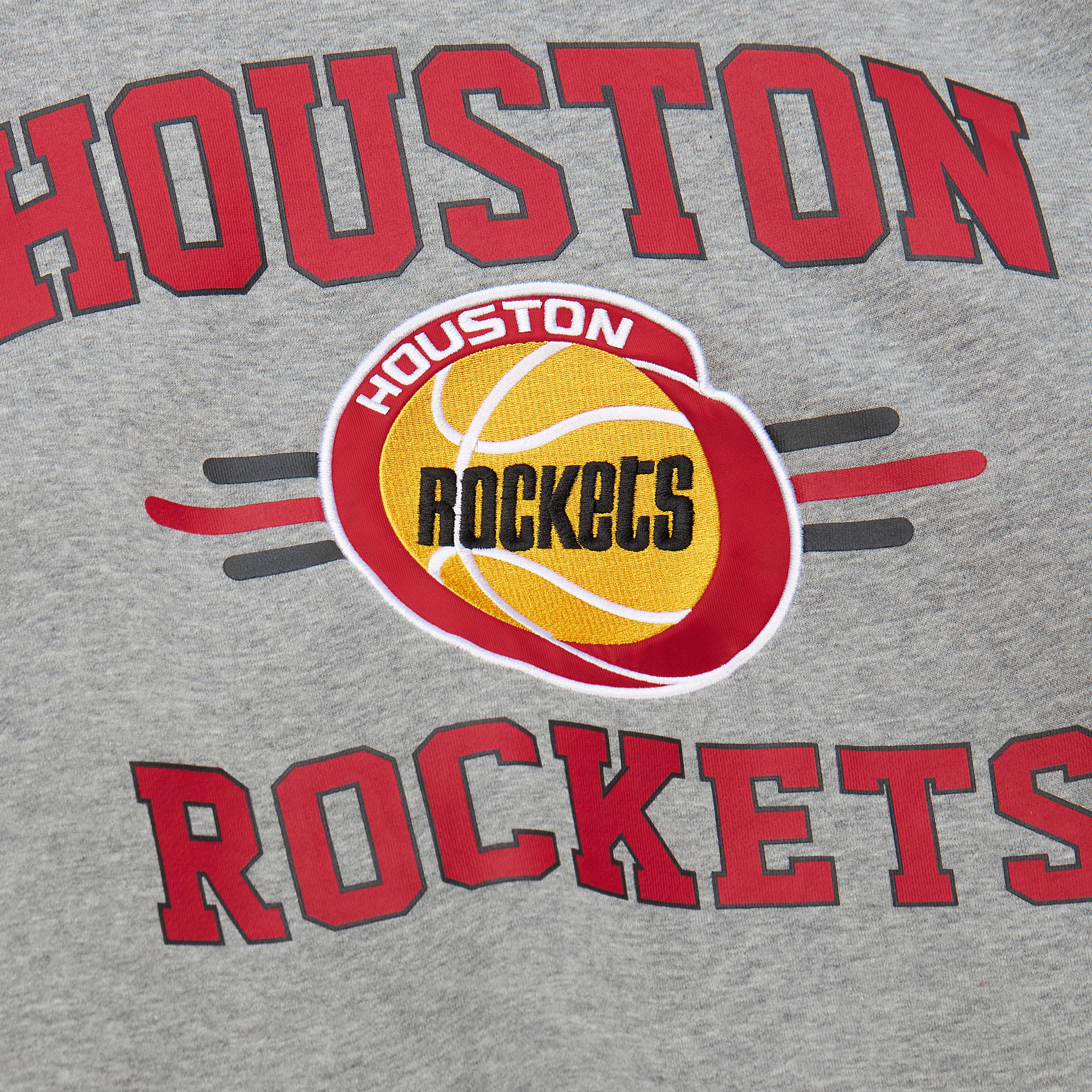 Men's Houston Rockets Mitchell & Ness HWC Allover 4.0 Crewneck Sweatshirt