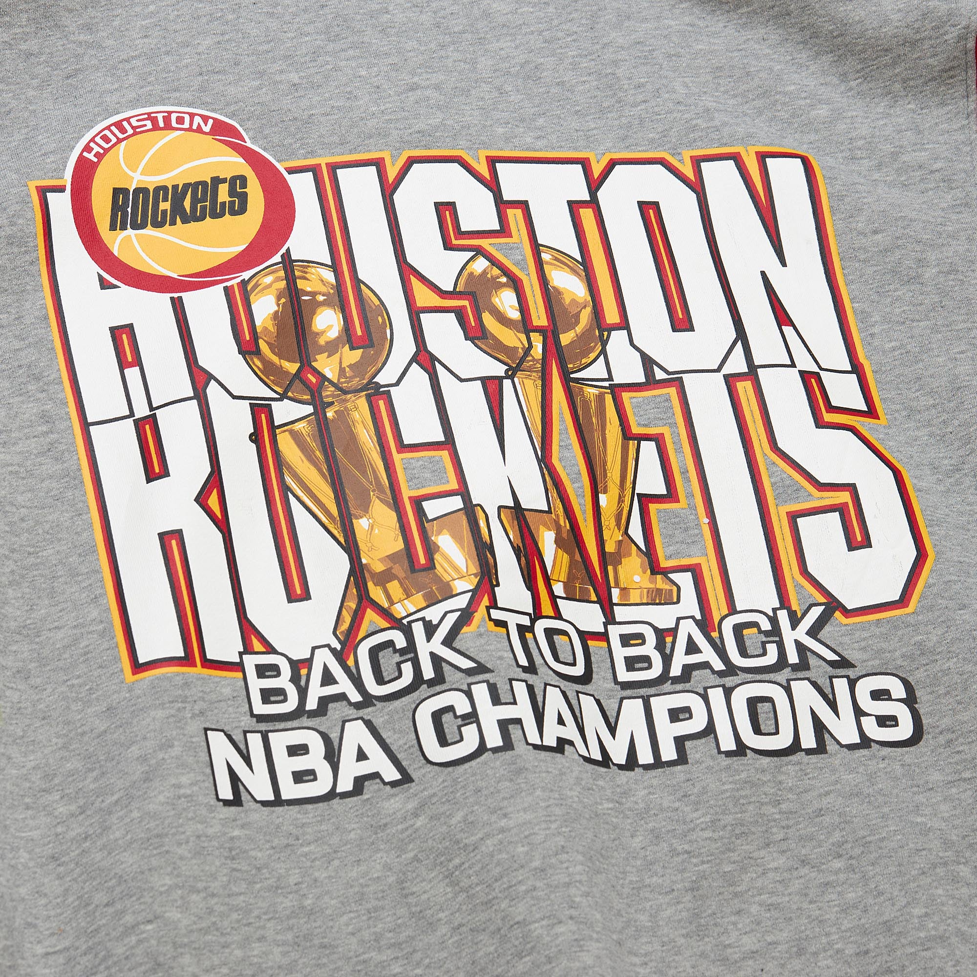 Men's Houston Rockets Mitchell & Ness HWC Allover 4.0 Crewneck Sweatshirt