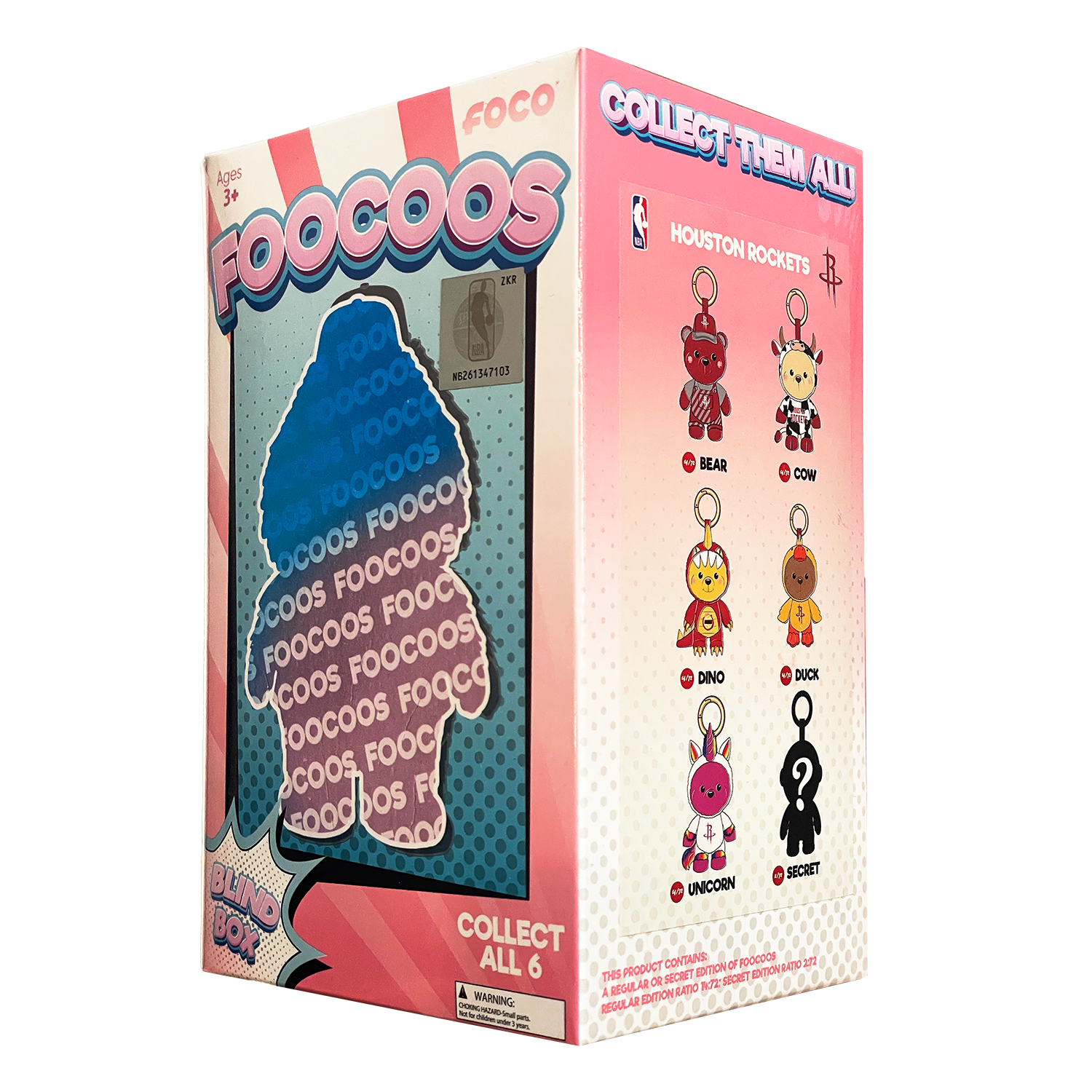 Houston Rockets FooCoos Plush Keychain Blind Box