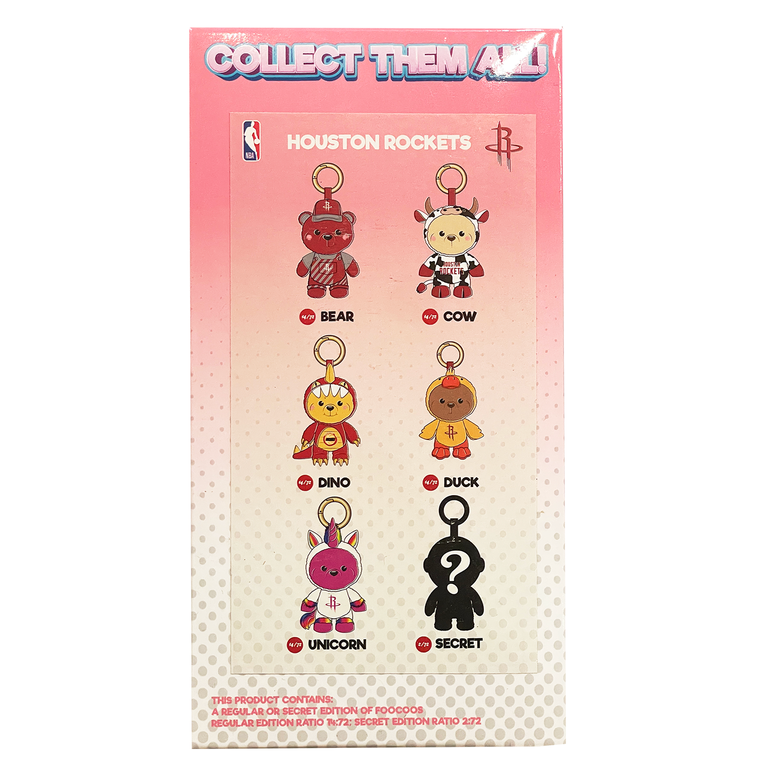 Houston Rockets FooCoos Plush Keychain Blind Box