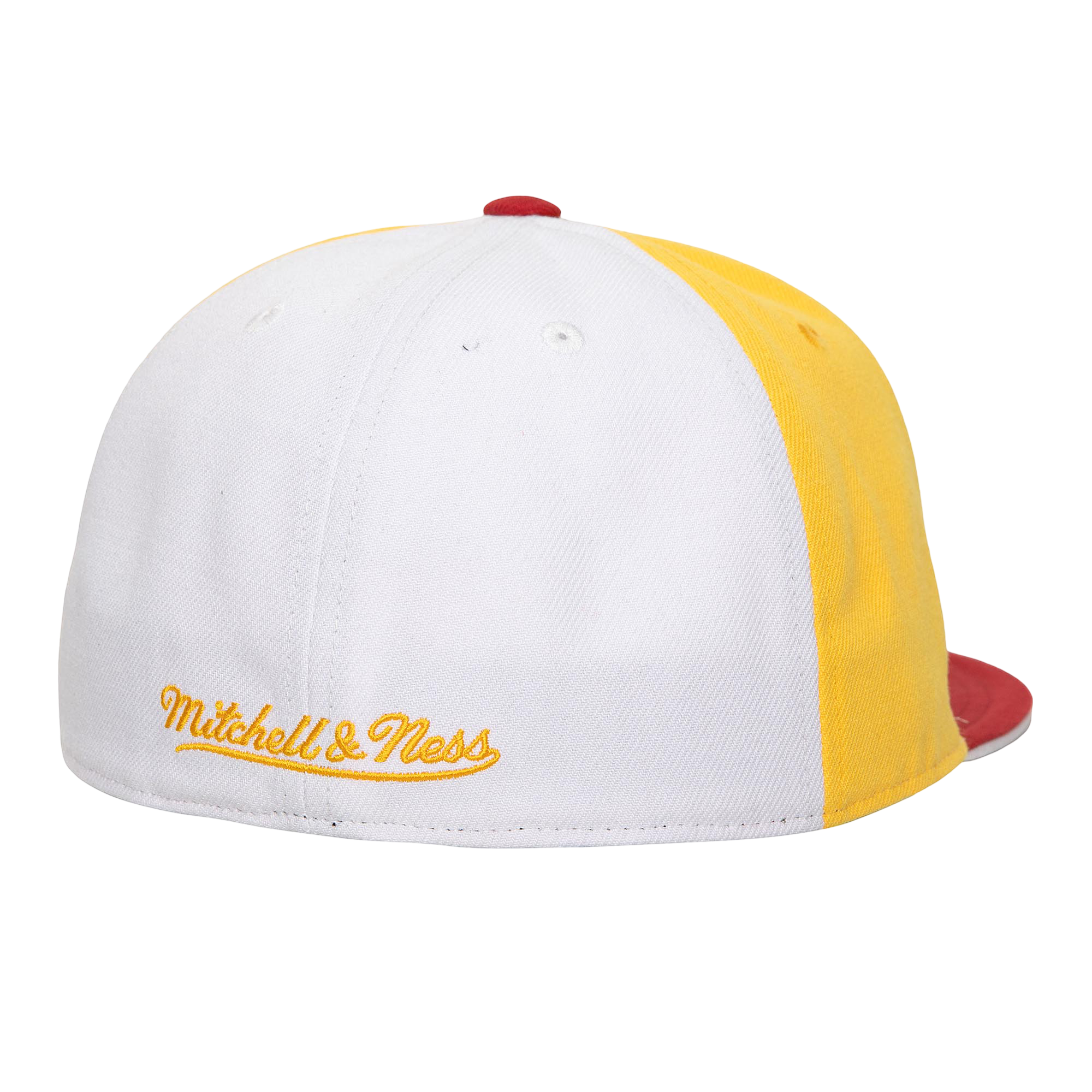 Men's Houston Rockets Mitchell & Ness HWC Pipe Down Fitted Cap