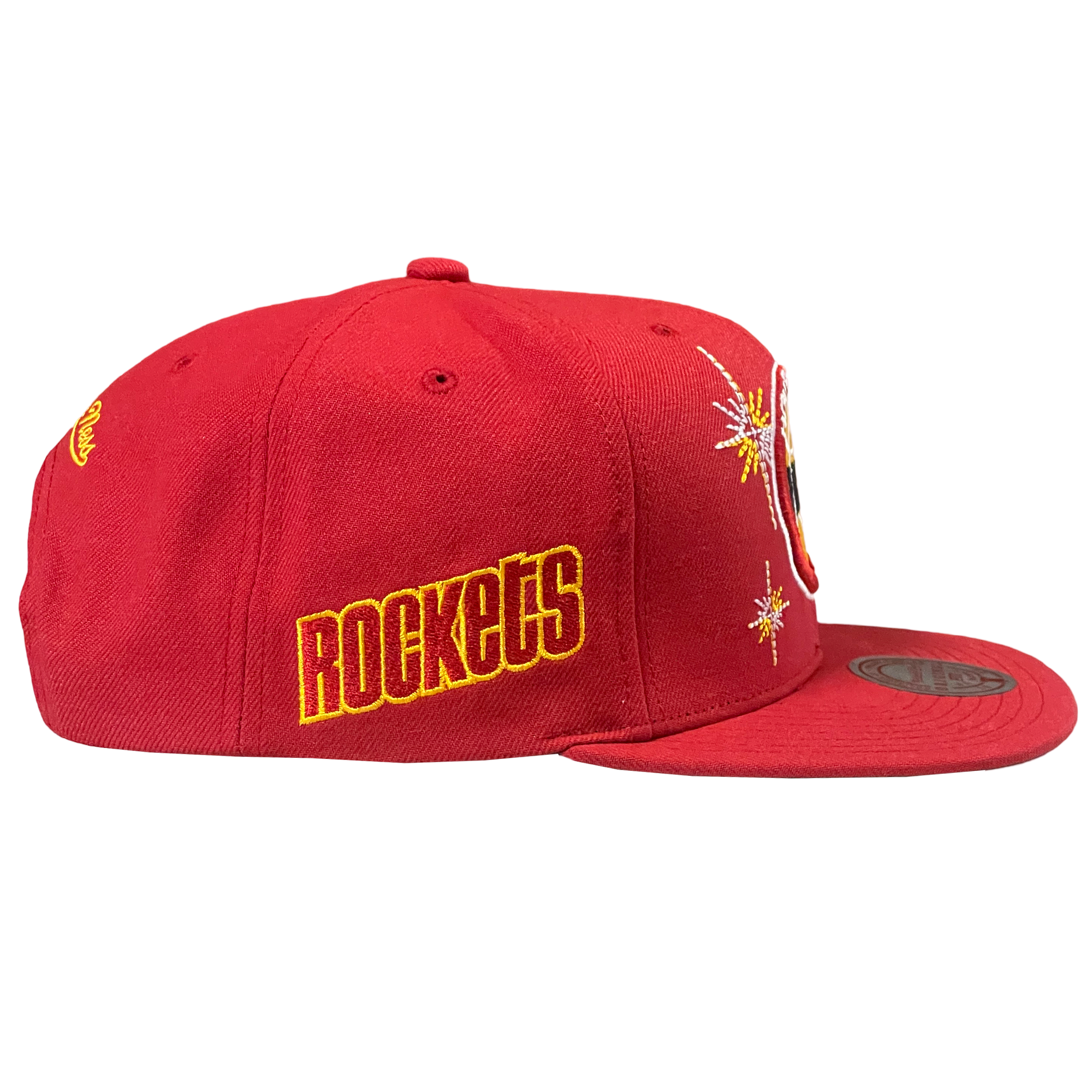 Men's Houston Rockets Mitchell & Ness HWC Starlight Adjustable Cap