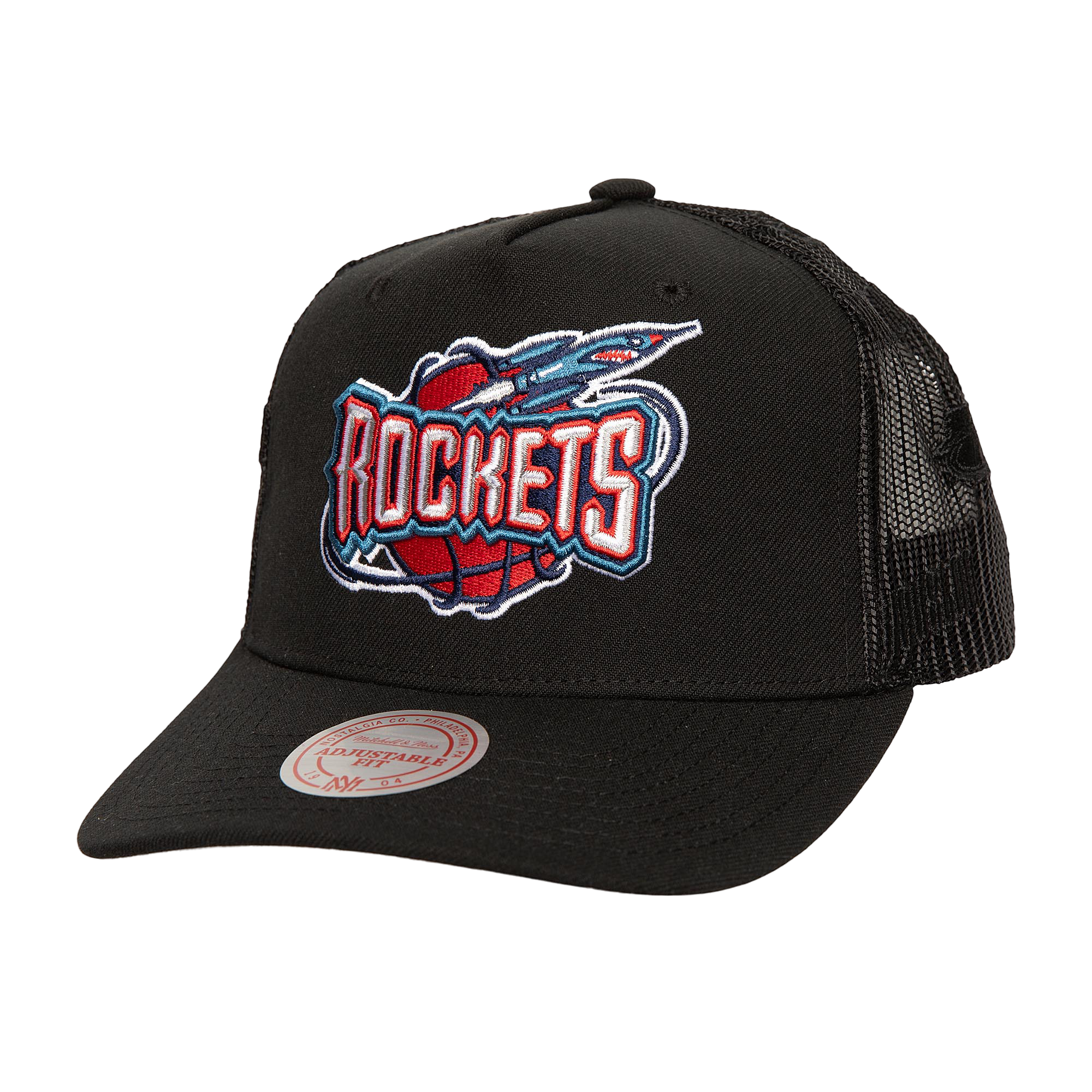 Men's Houston Rockets Mitchell & Ness HWC Monogram Trucker Adjustable Cap