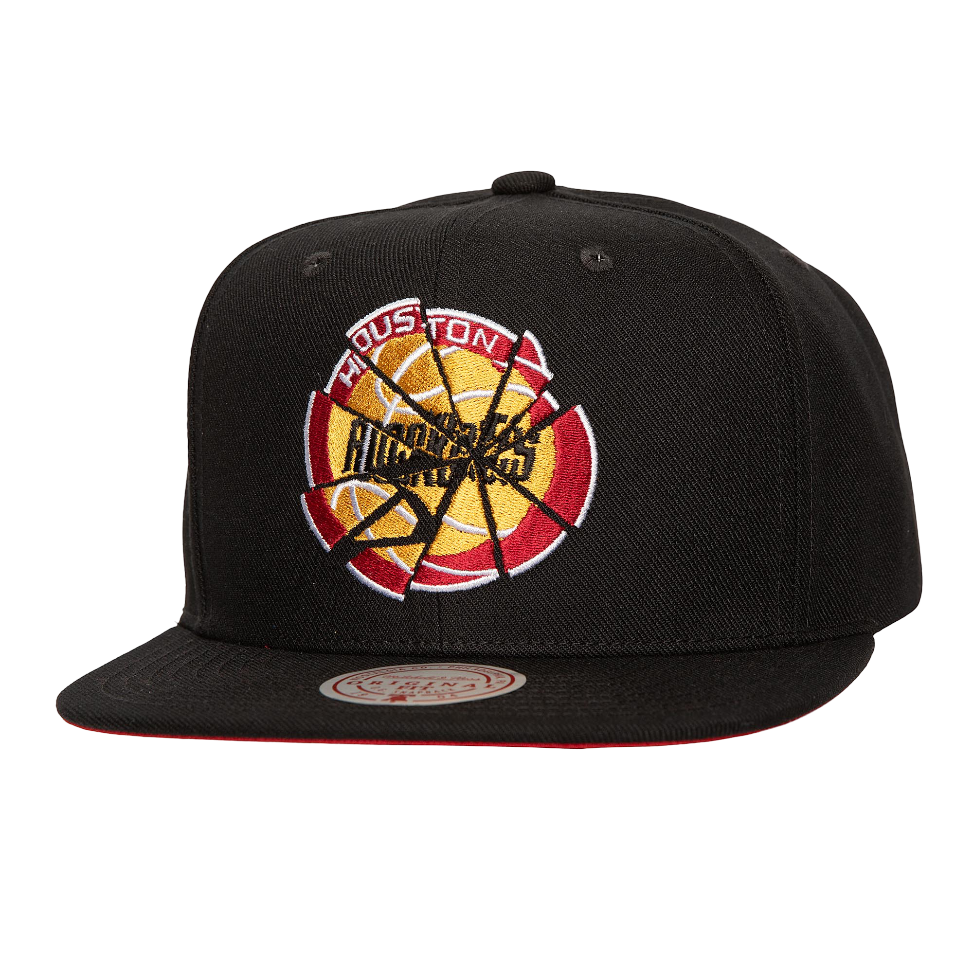 Men's Houston Rockets Mitchell & Ness HWC Shattered Adjustable Cap