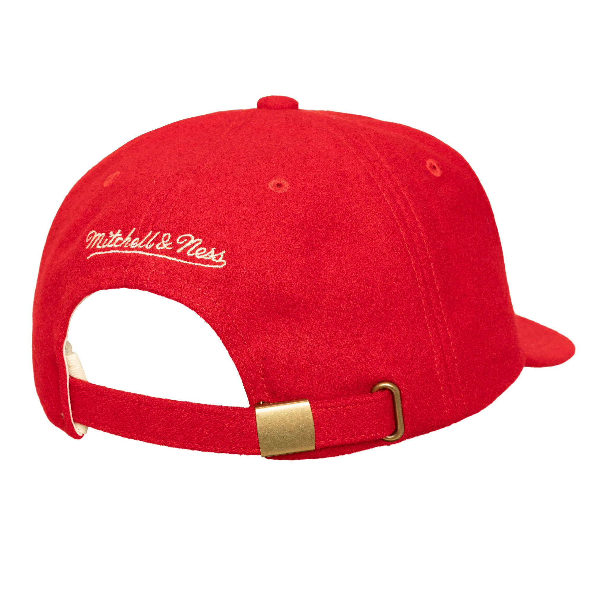 Men's Houston Rockets Mitchell & Ness HWC Retro Roots Melton Adjustable Cap