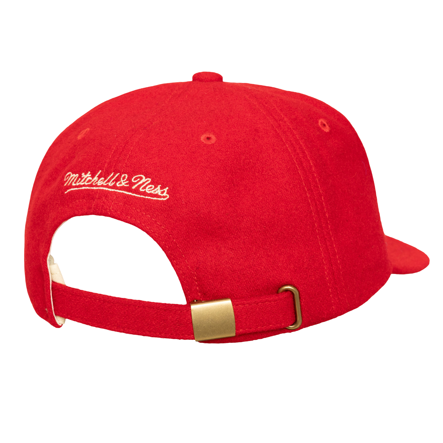 Men's Houston Rockets Mitchell & Ness HWC Retro Roots Melton Adjustable Cap