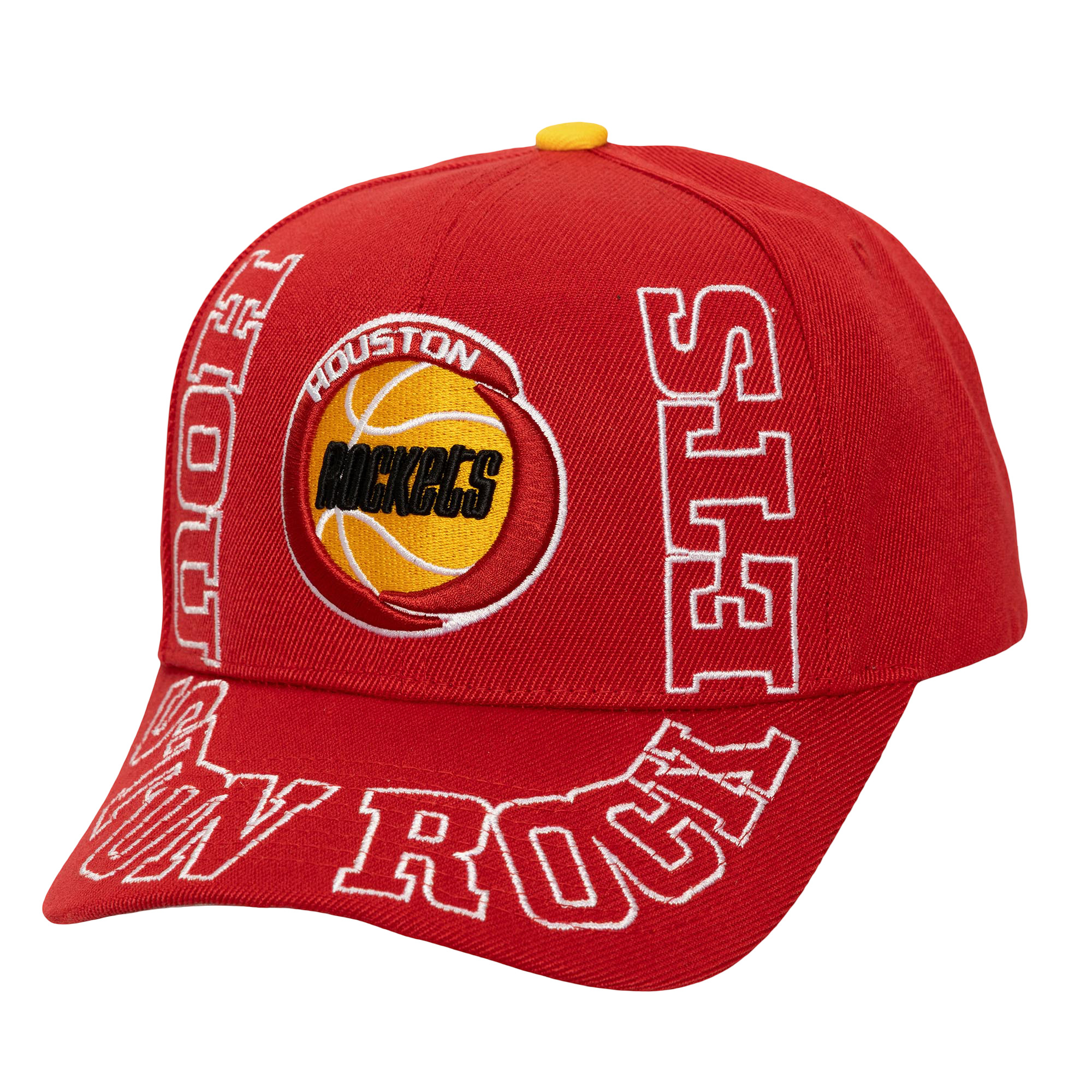 Men's Houston Rockets Mitchell & Ness HWC Around the Way Adjustable Cap