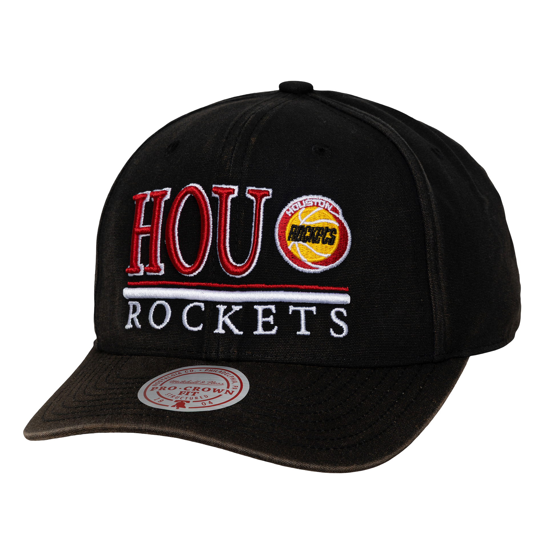 Men's Houston Rockets Mitchell & Ness HWC Trumble Adjustable Cap