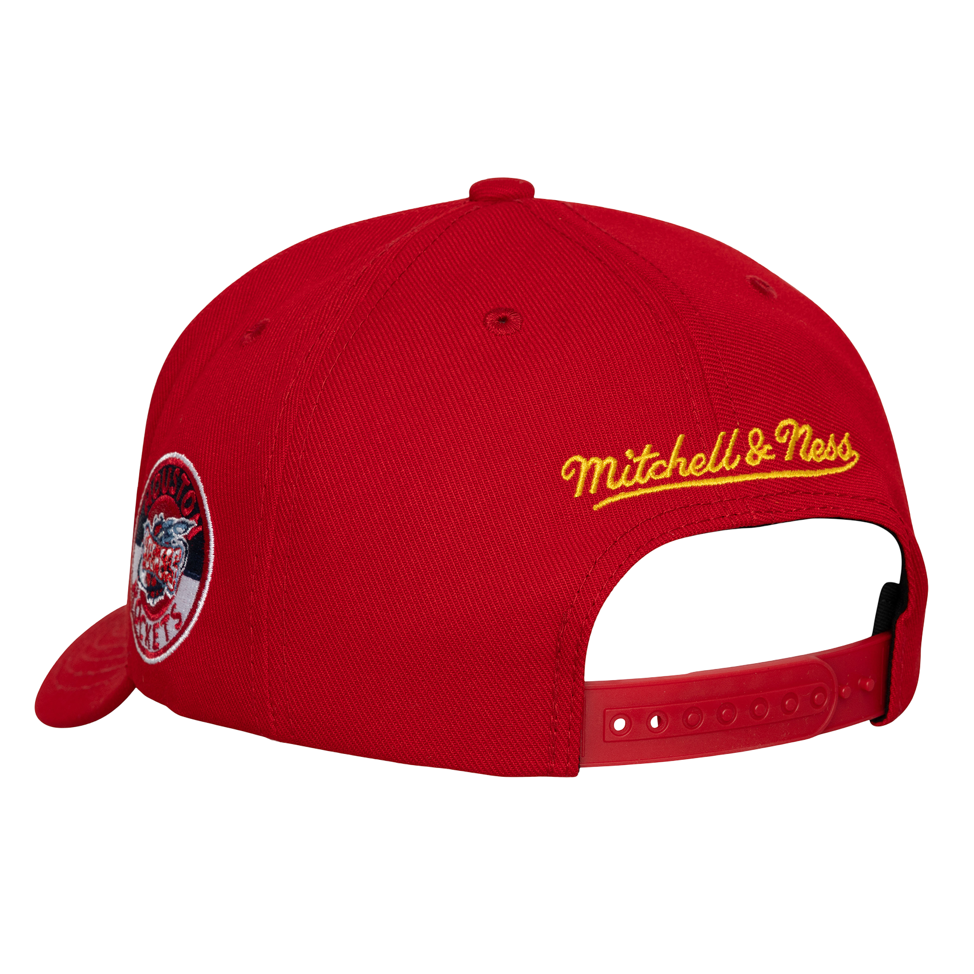 Men's Houston Rockets Mitchell & Ness Red Double Clutch Adjustable Cap