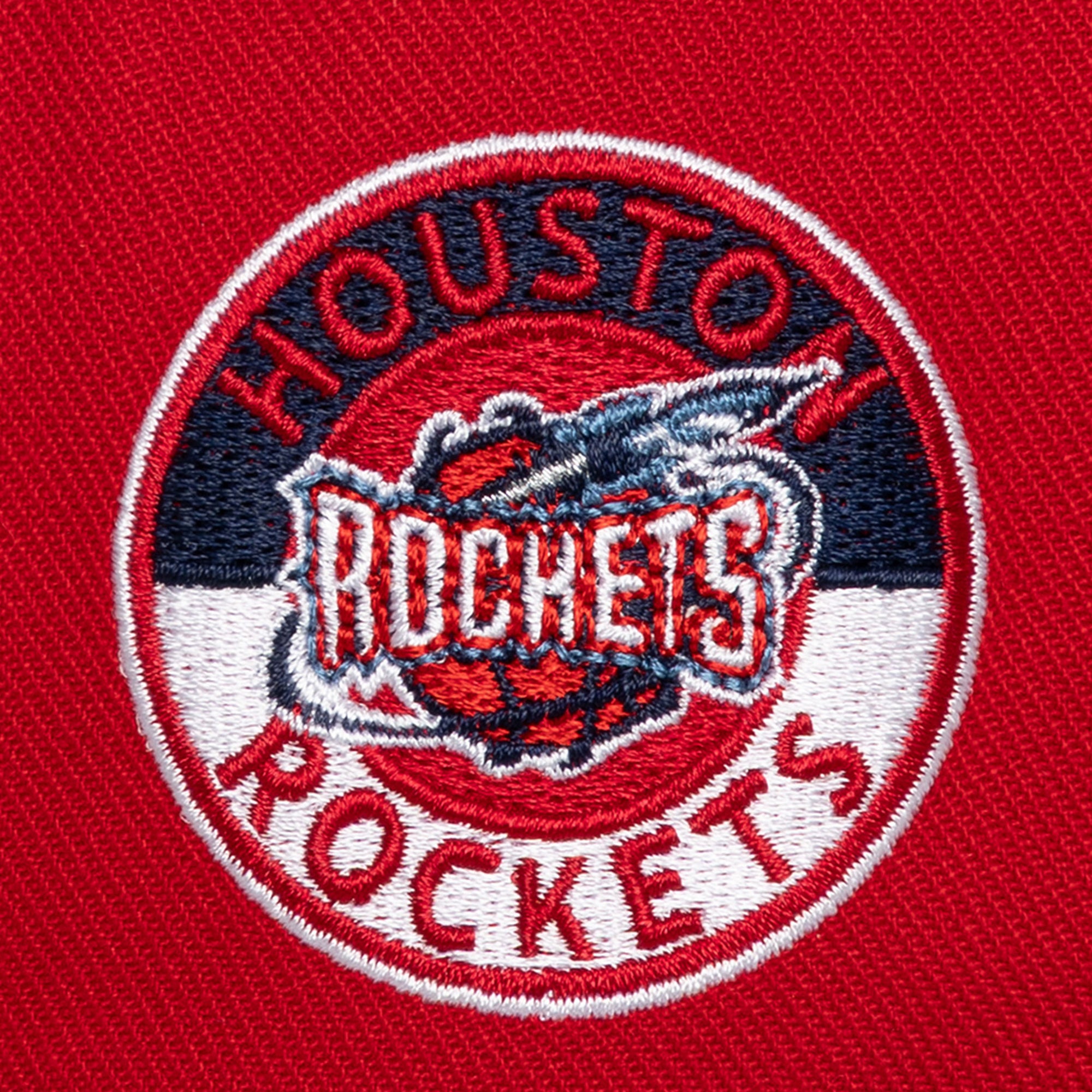 Men's Houston Rockets Mitchell & Ness Red Double Clutch Adjustable Cap