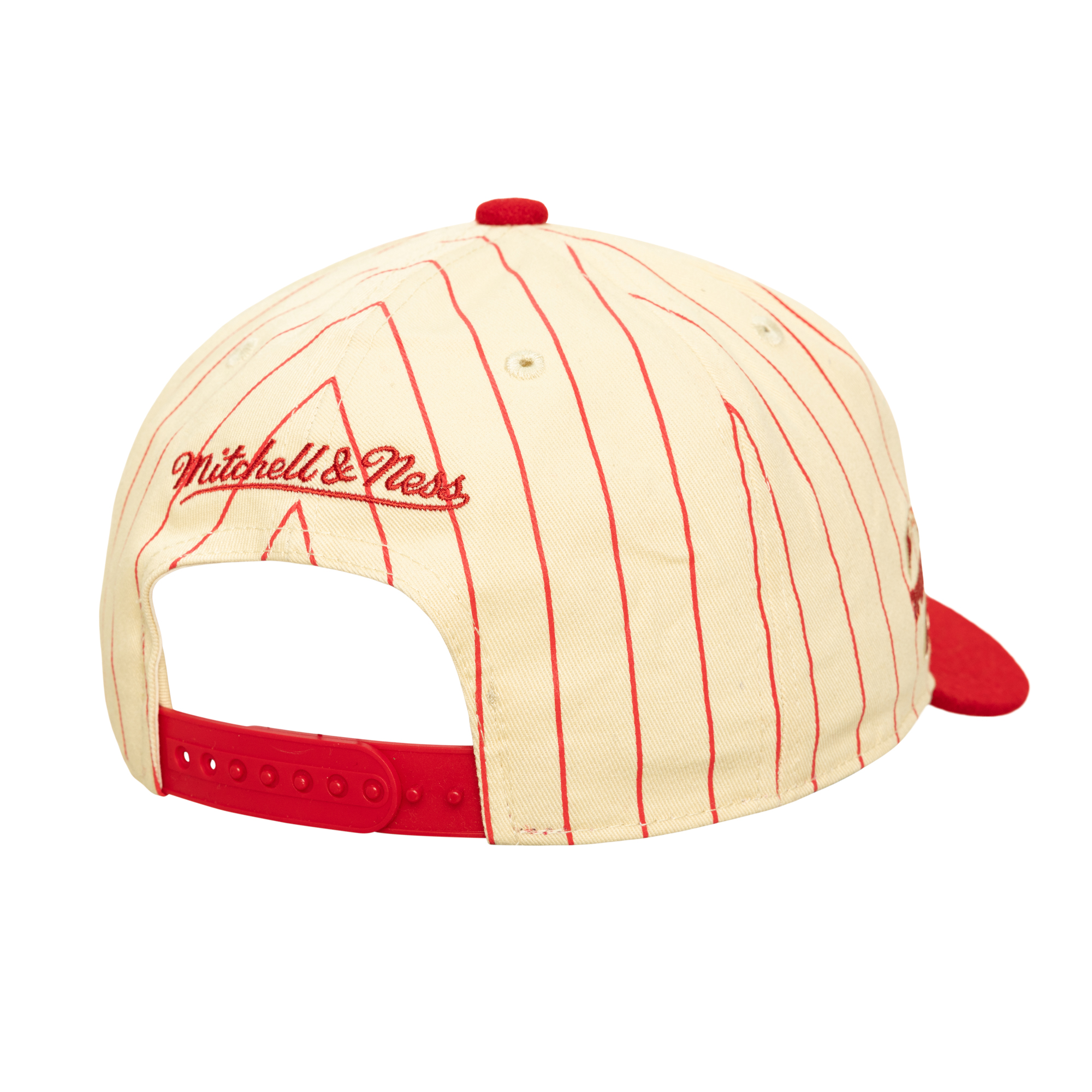 Men's Houston Rockets Mitchell & Ness HWC Retro Roots Stripe Pro Pinch Snapback Hat-3