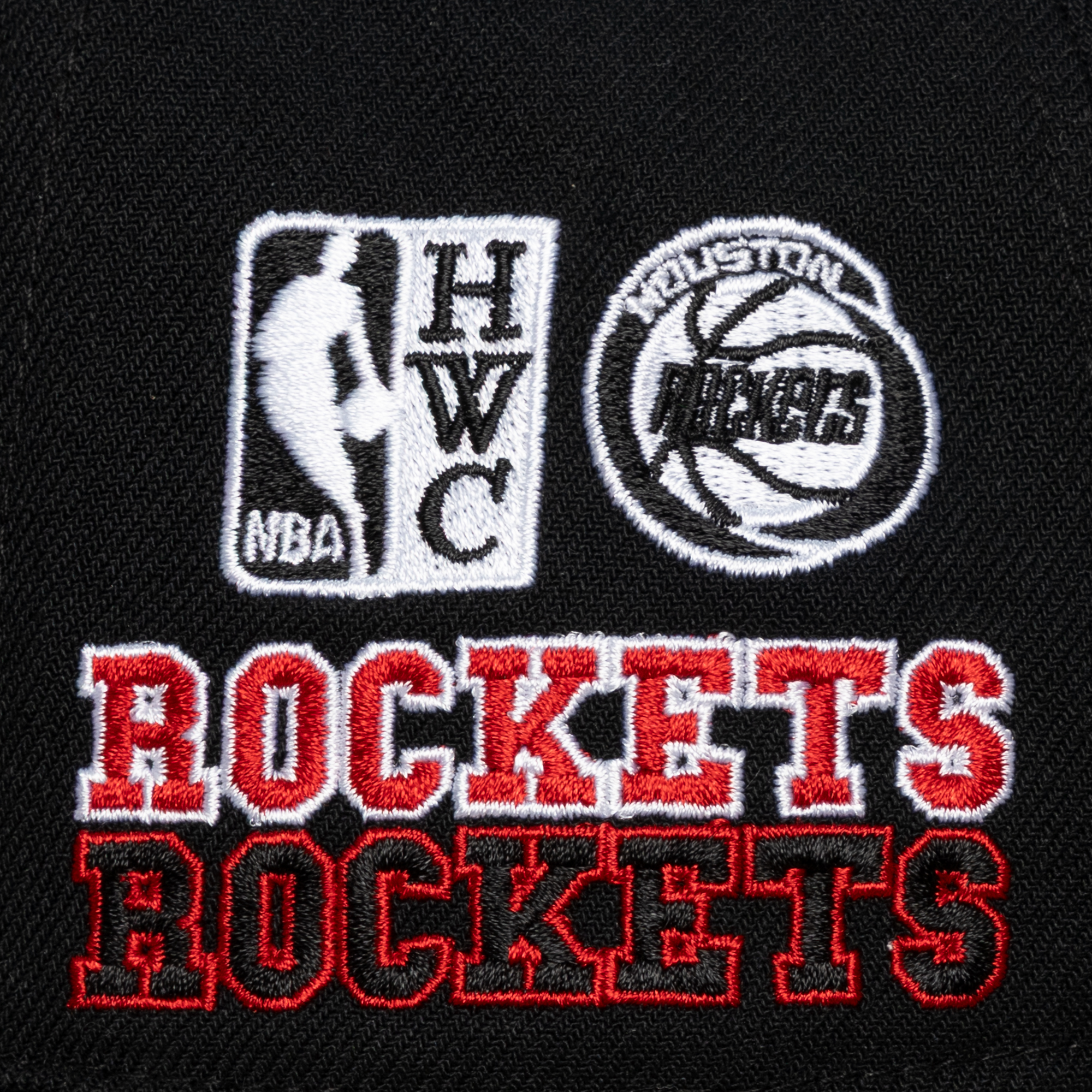 Men's Houston Rockets Mitchell & Ness HWC Triple Check Pro Pinch Adjustable Cap-3