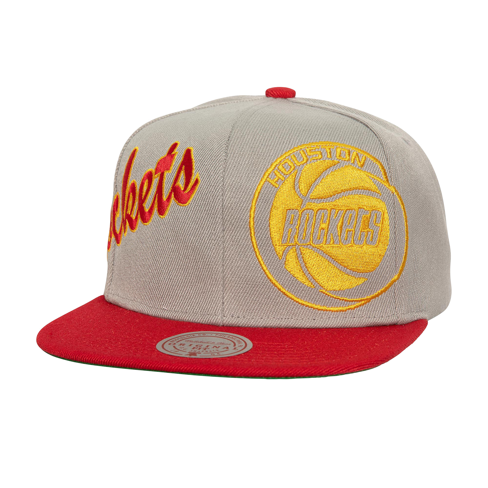 Men's Houston Rockets Mitchell & Ness HWC Knock Out Panel Adjustable Cap