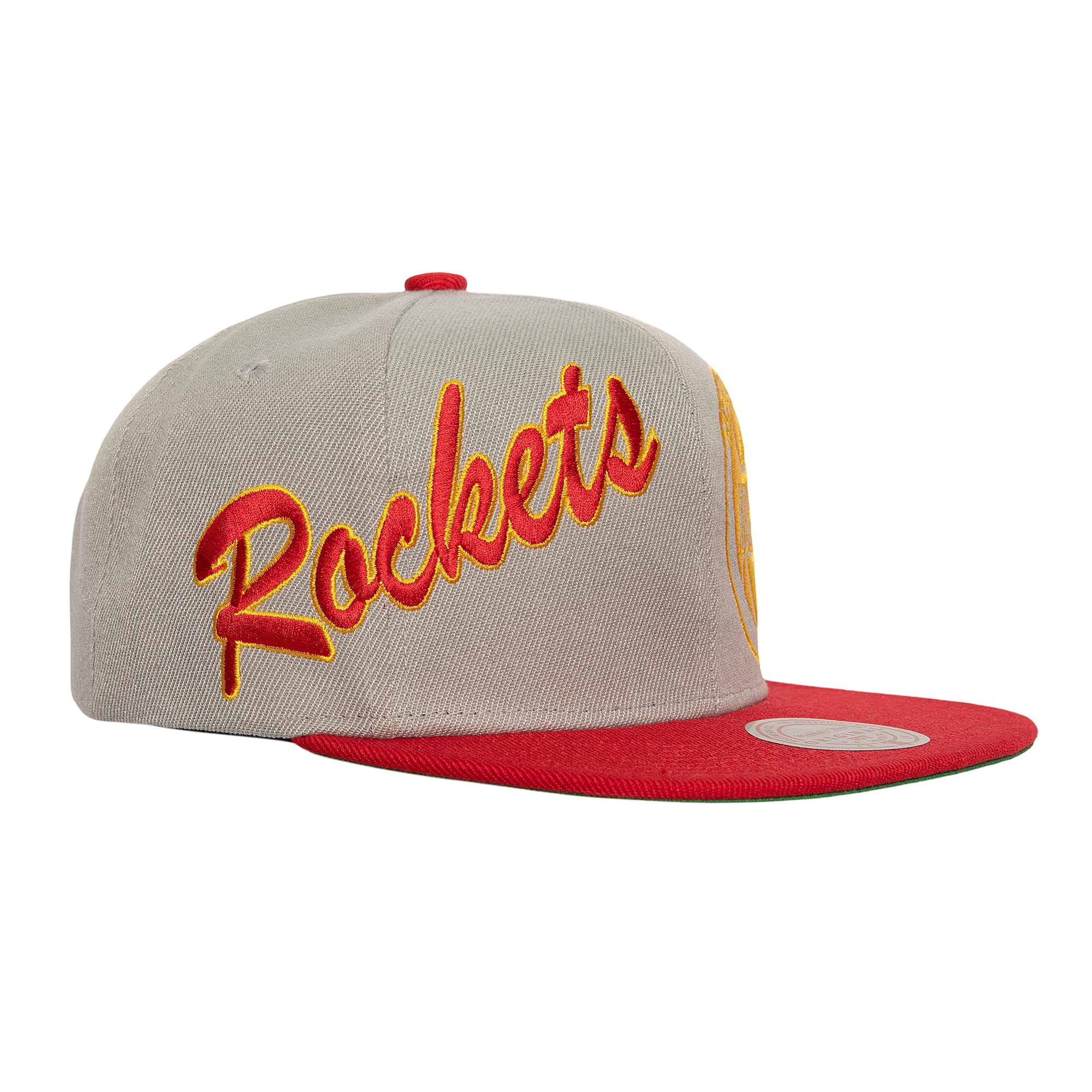 Men's Houston Rockets Mitchell & Ness HWC Knock Out Panel Adjustable Cap