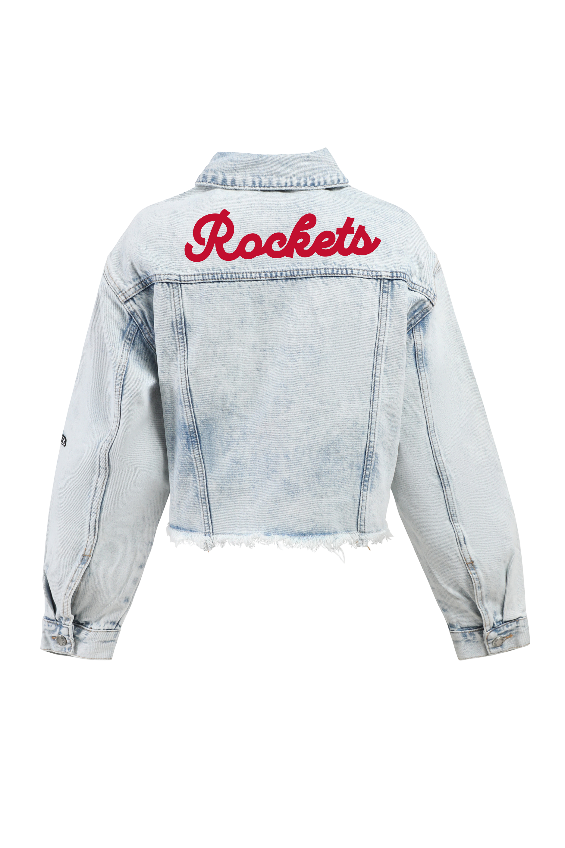 Women's Houston Rockets Hype & Vice Washed Denim Jacket