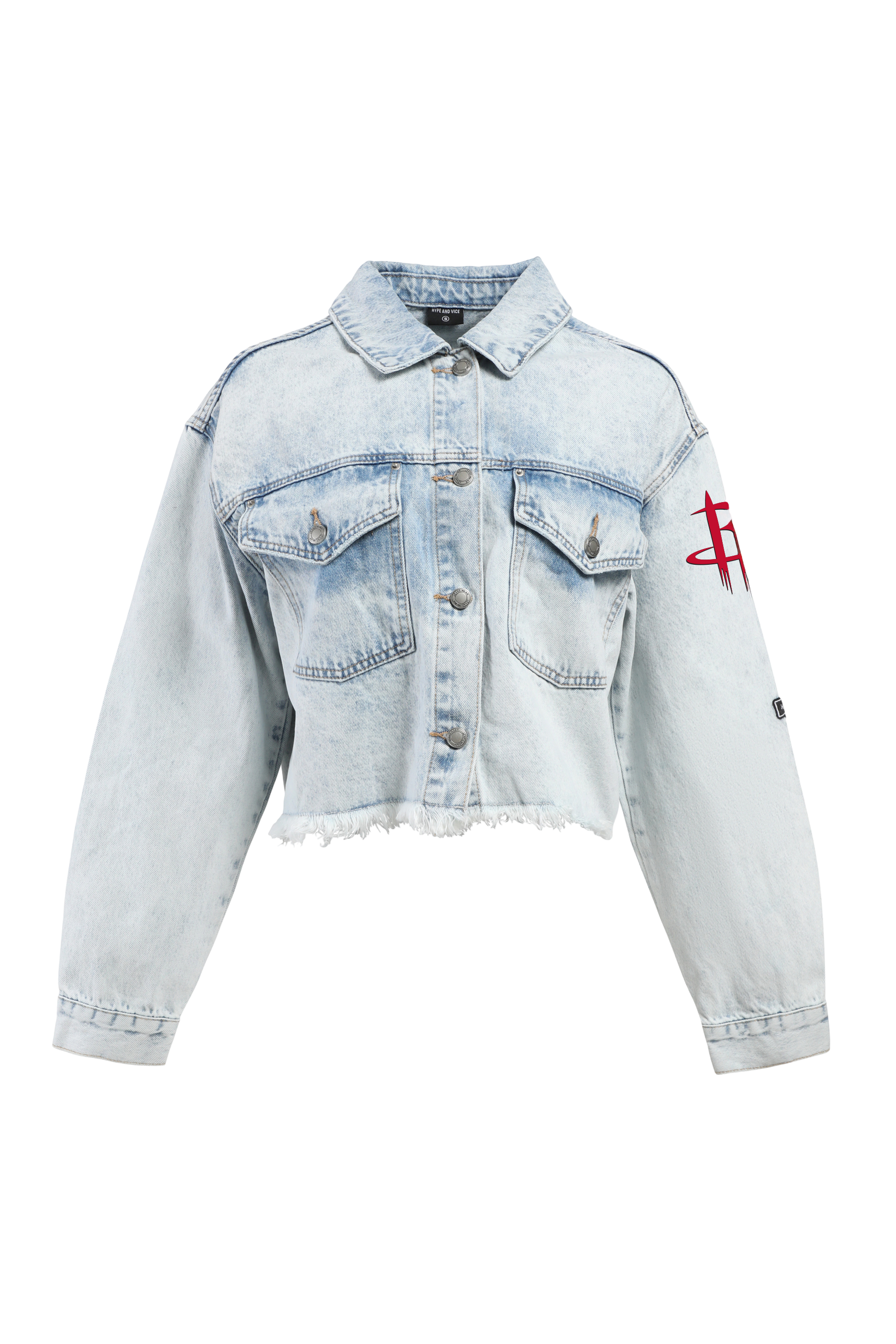 Women's Houston Rockets Hype & Vice Washed Denim Jacket