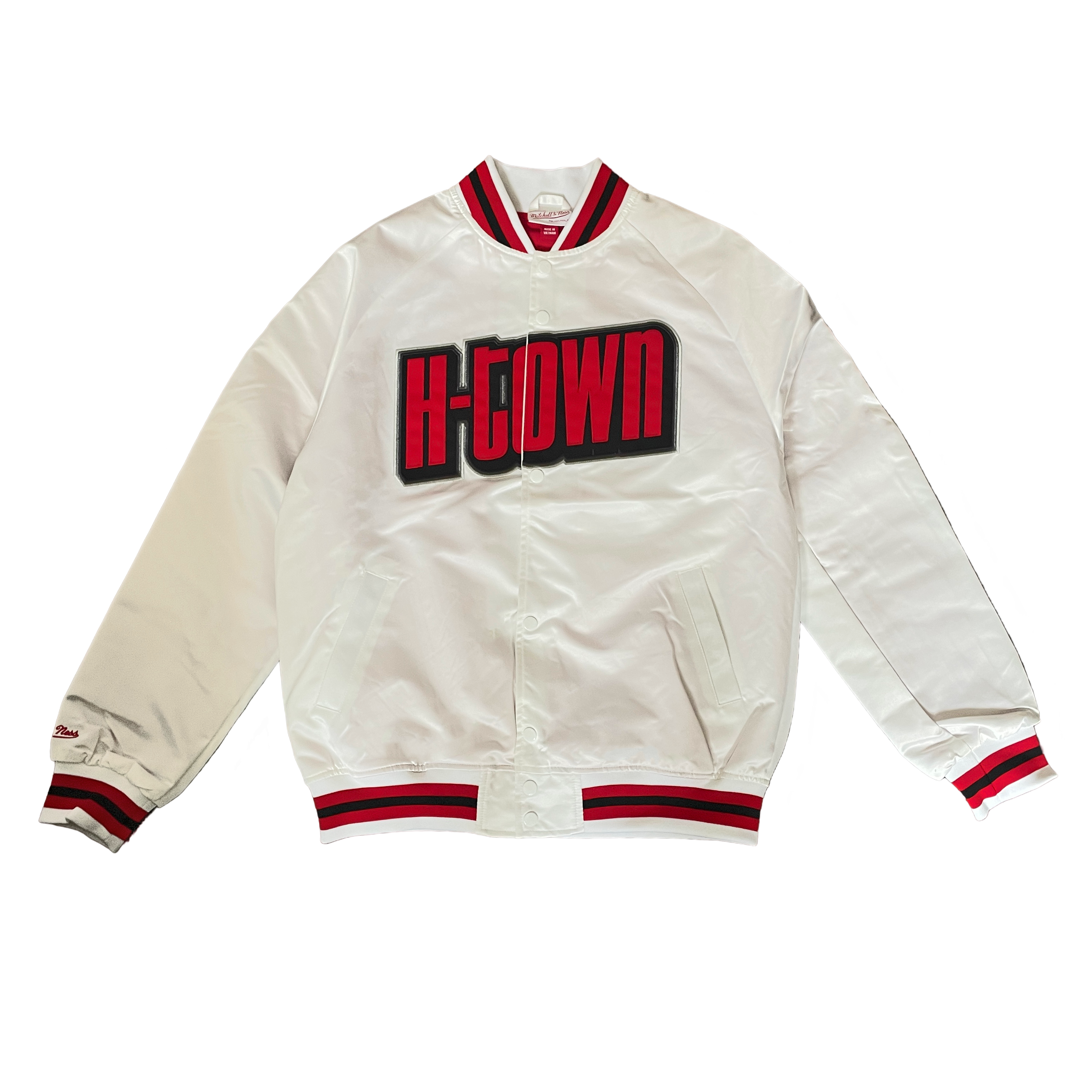 Men's Houston Rockets Mitchell & Ness City Edition H-Town Satin Jacket