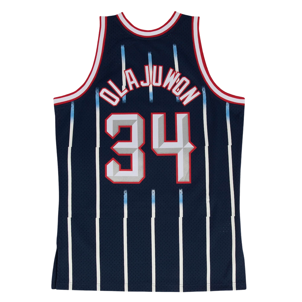 Men's Houston Rockets Mitchell & Ness Hakeem Olajuwon HWC 1996-97 Swingman Jersey