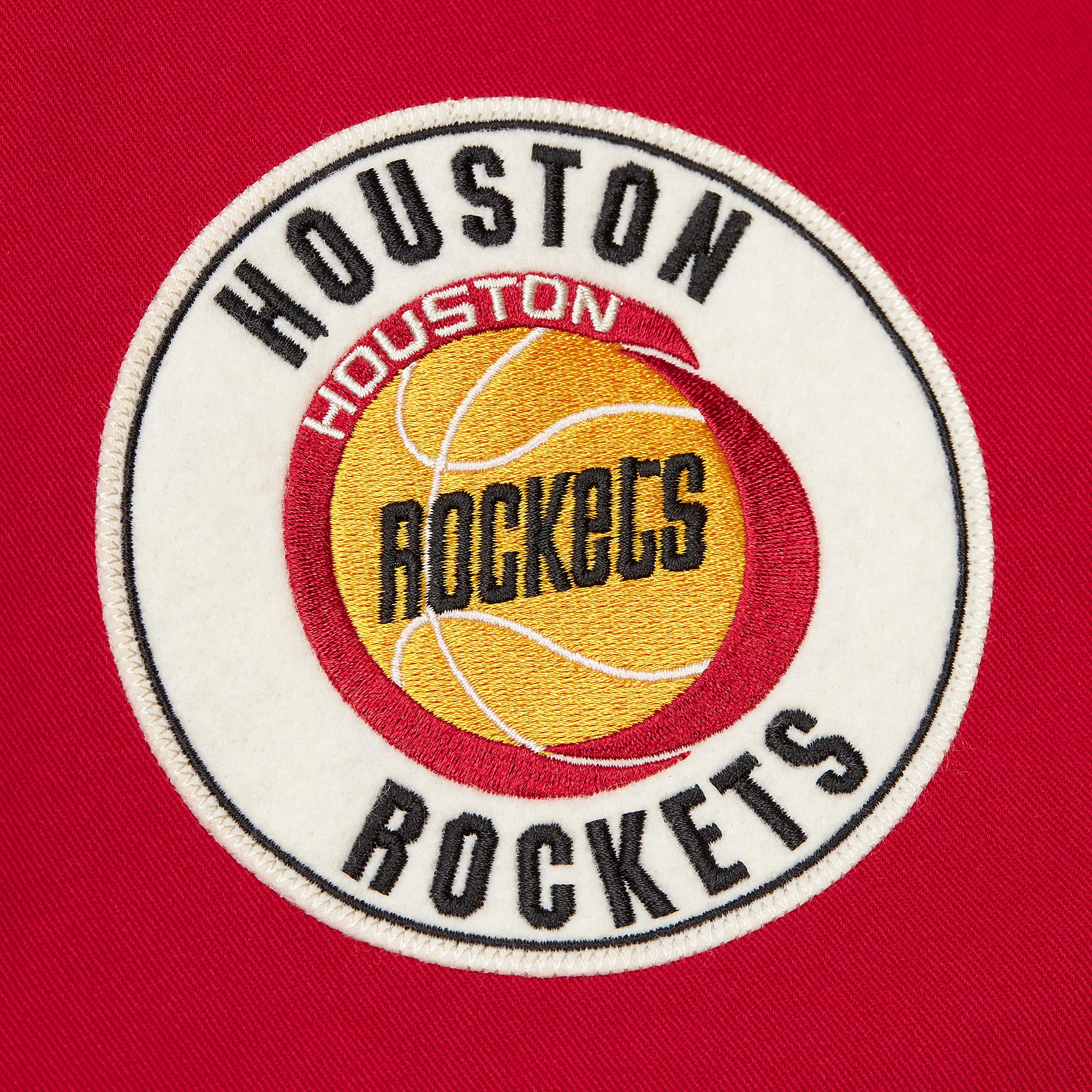 Men's Houston Rockets Mitchell & Ness HWC Vintage Logo Replay Cotton Twill Jacket