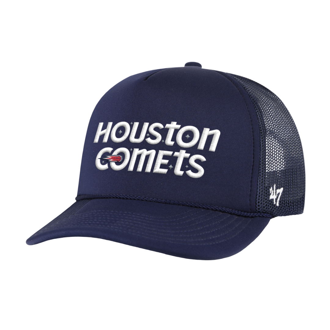 Adult Houston Comets '47 Foam Trucker Adjustable Cap