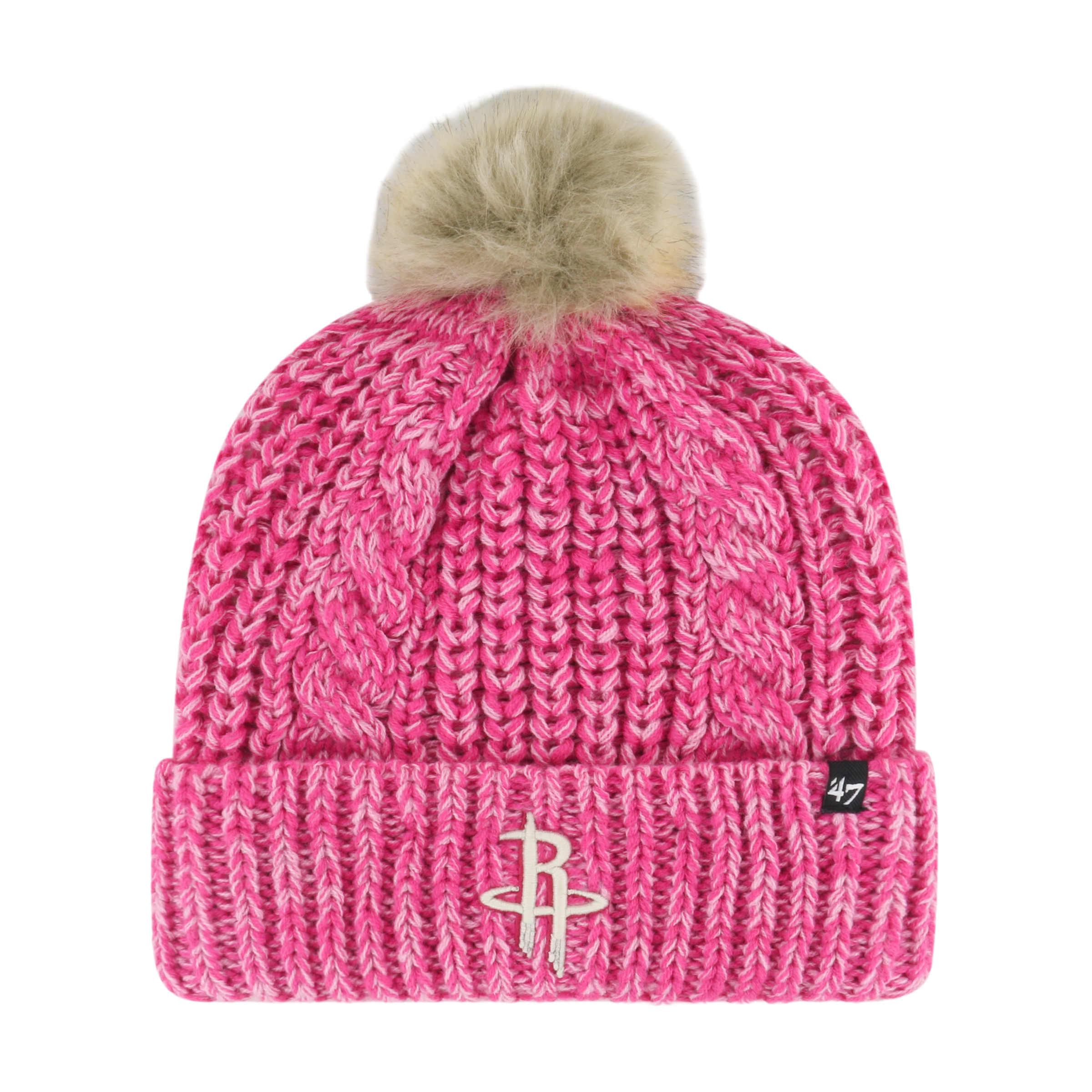 Women's Houston Rockets '47 Meeko Pink Knit Beanie